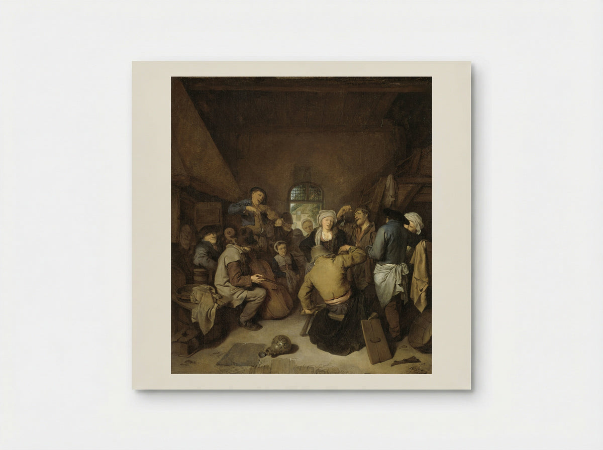 Musicerende en dansende boeren - Cornelis Pietersz. Bega - Poster