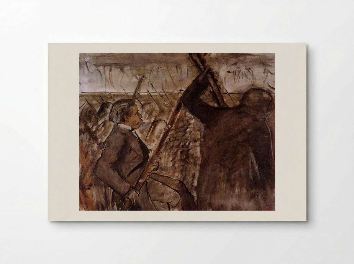 Musicians in the Orchestra - Edgar Degas - Poster