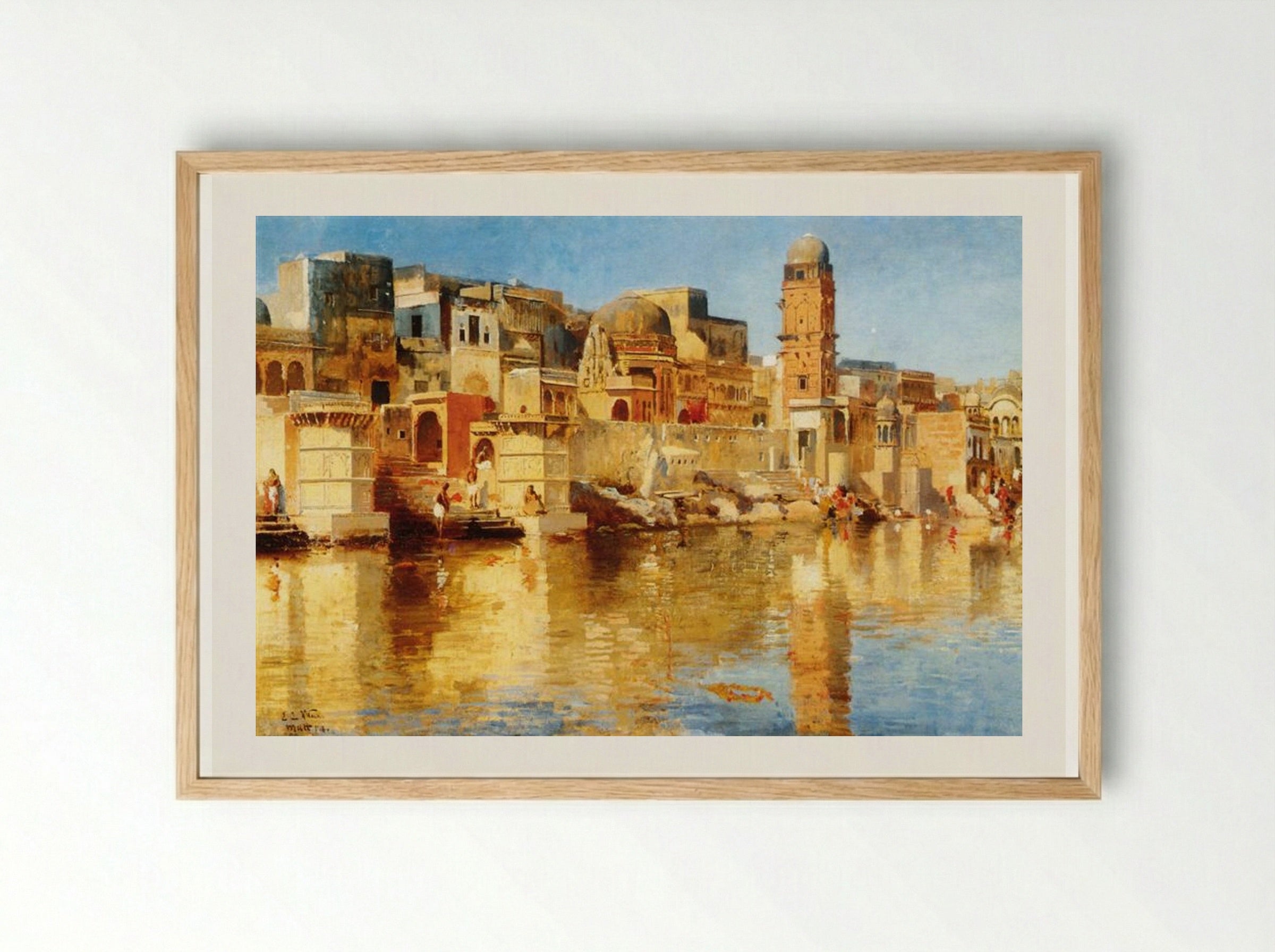 Muttra - Edwin Lord Weeks - Framed Print Wood