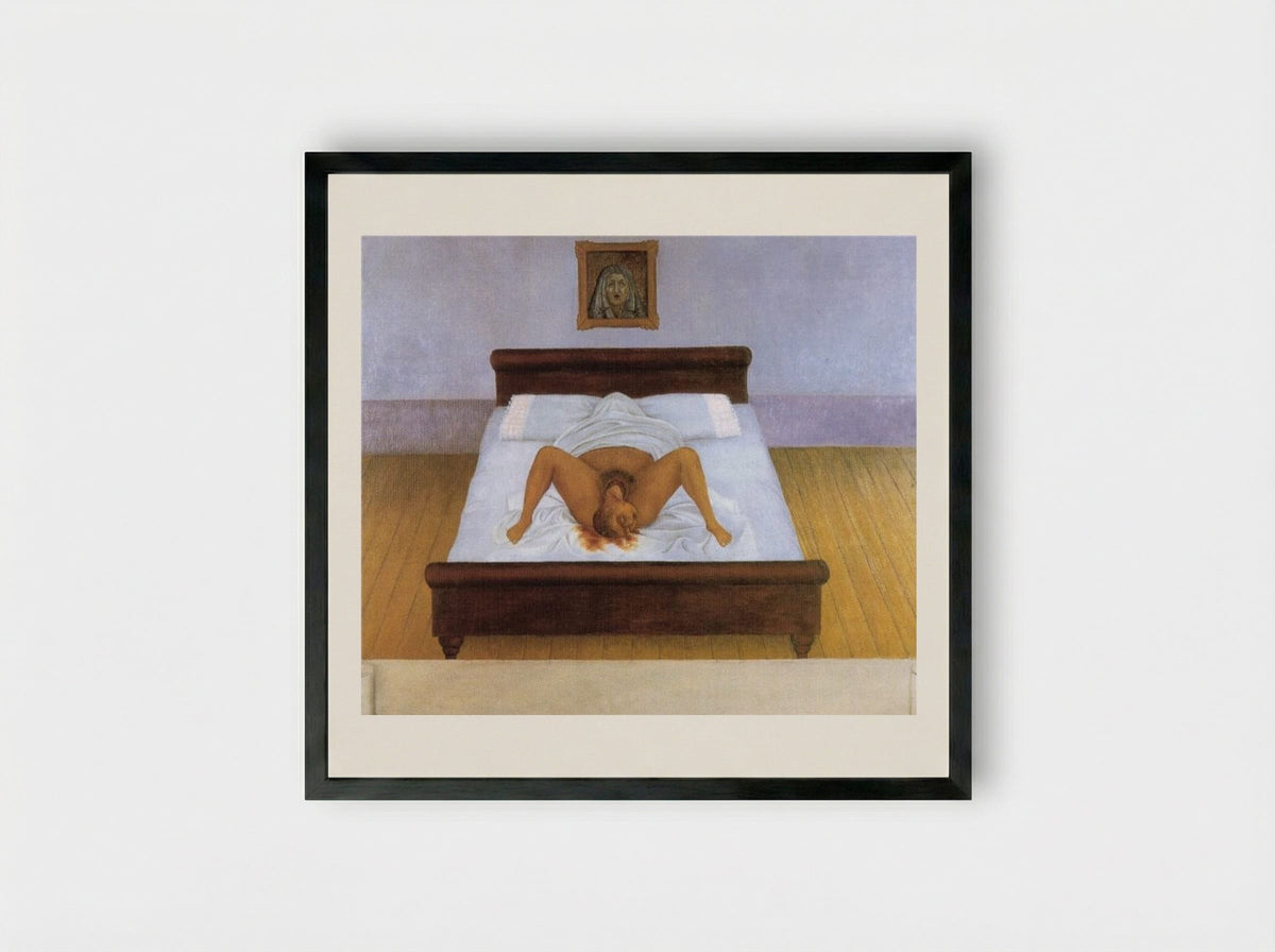 My Birth - Frida Kahlo - Framed Print Black