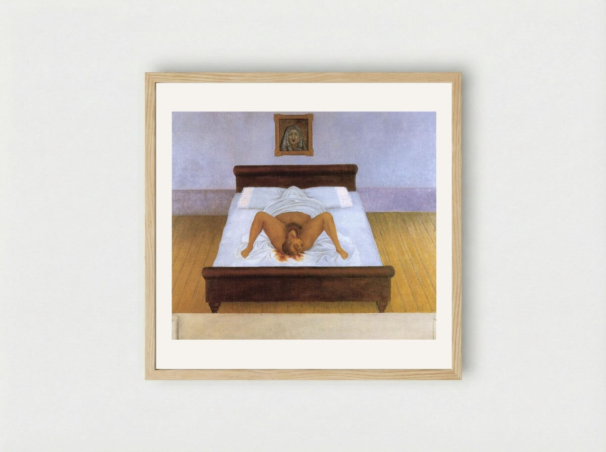 My Birth - Frida Kahlo - Framed Print Wood