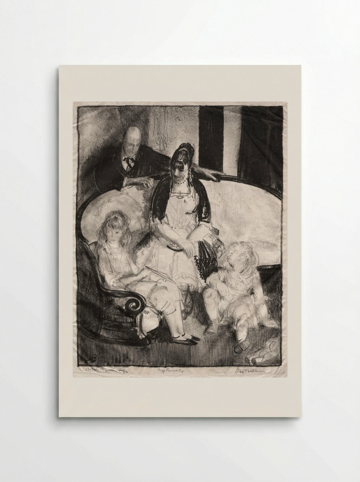 My Family, First Stone - George Bellows - Poster