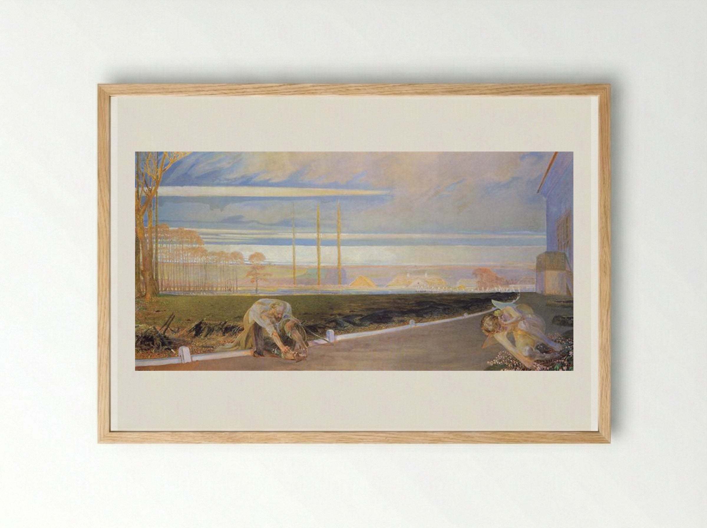 My Life Return - Jacek Malczewski - Framed Print Wood