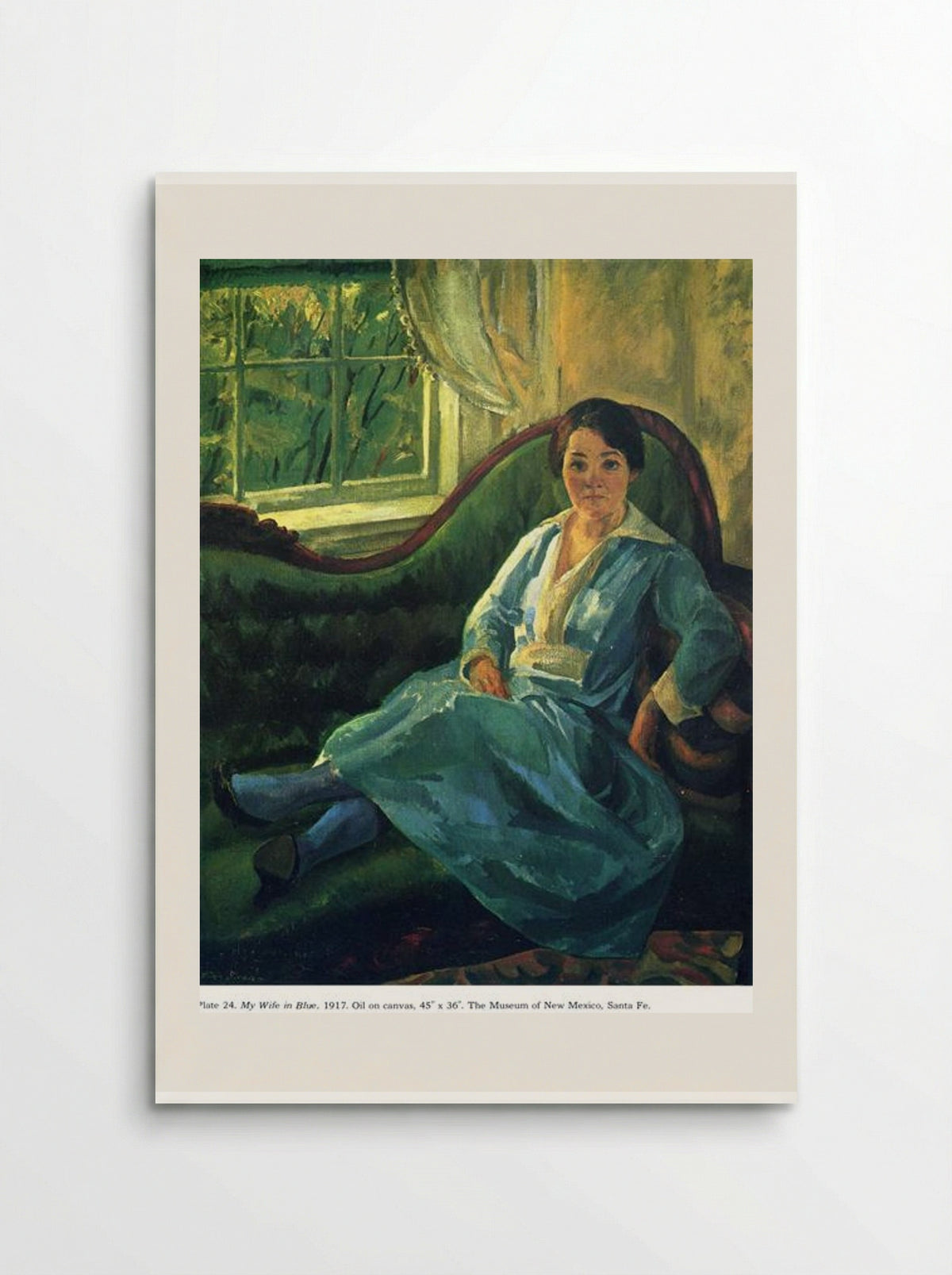 My Wife in Blue - John French Sloan - Poster