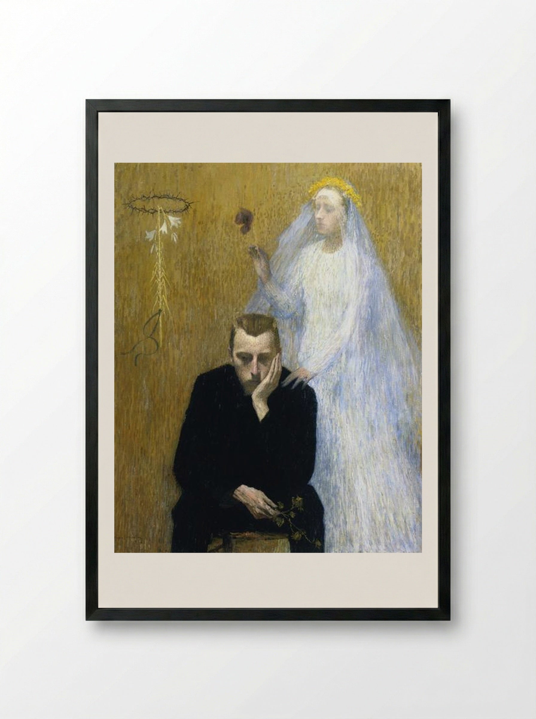 Mystic Scene - Henri Martin - Framed Print Black