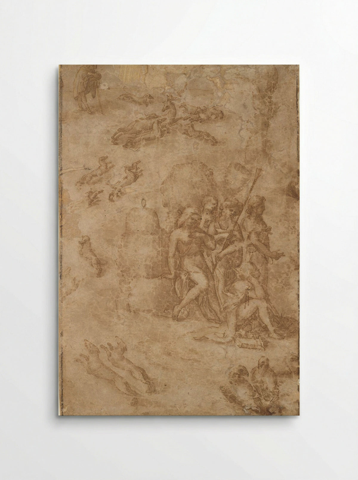 Myth of Diana and Actaeon - Amico Aspertini - Poster