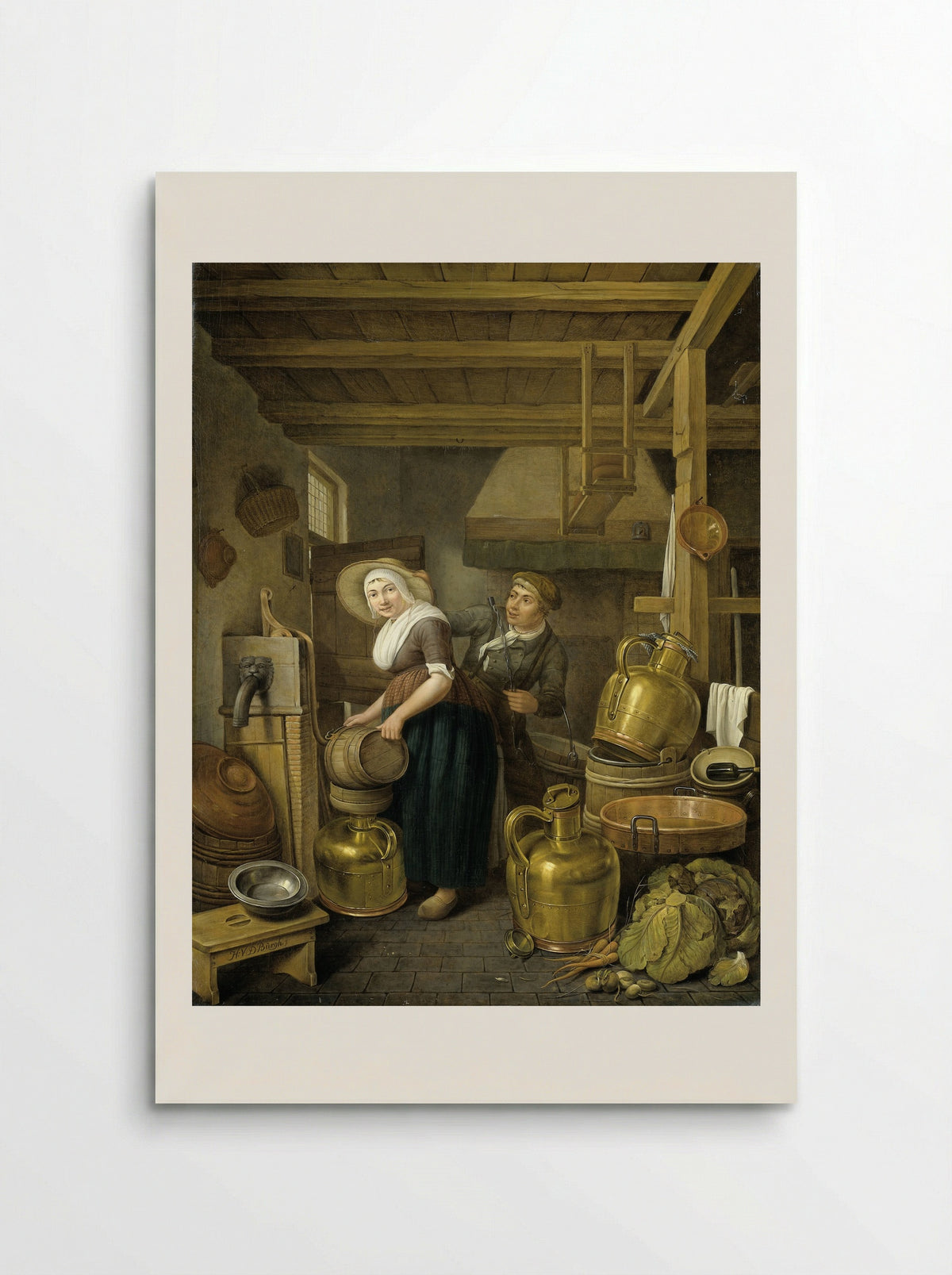 Na het melken (After Milking) - Hendrik van der Burgh - Poster