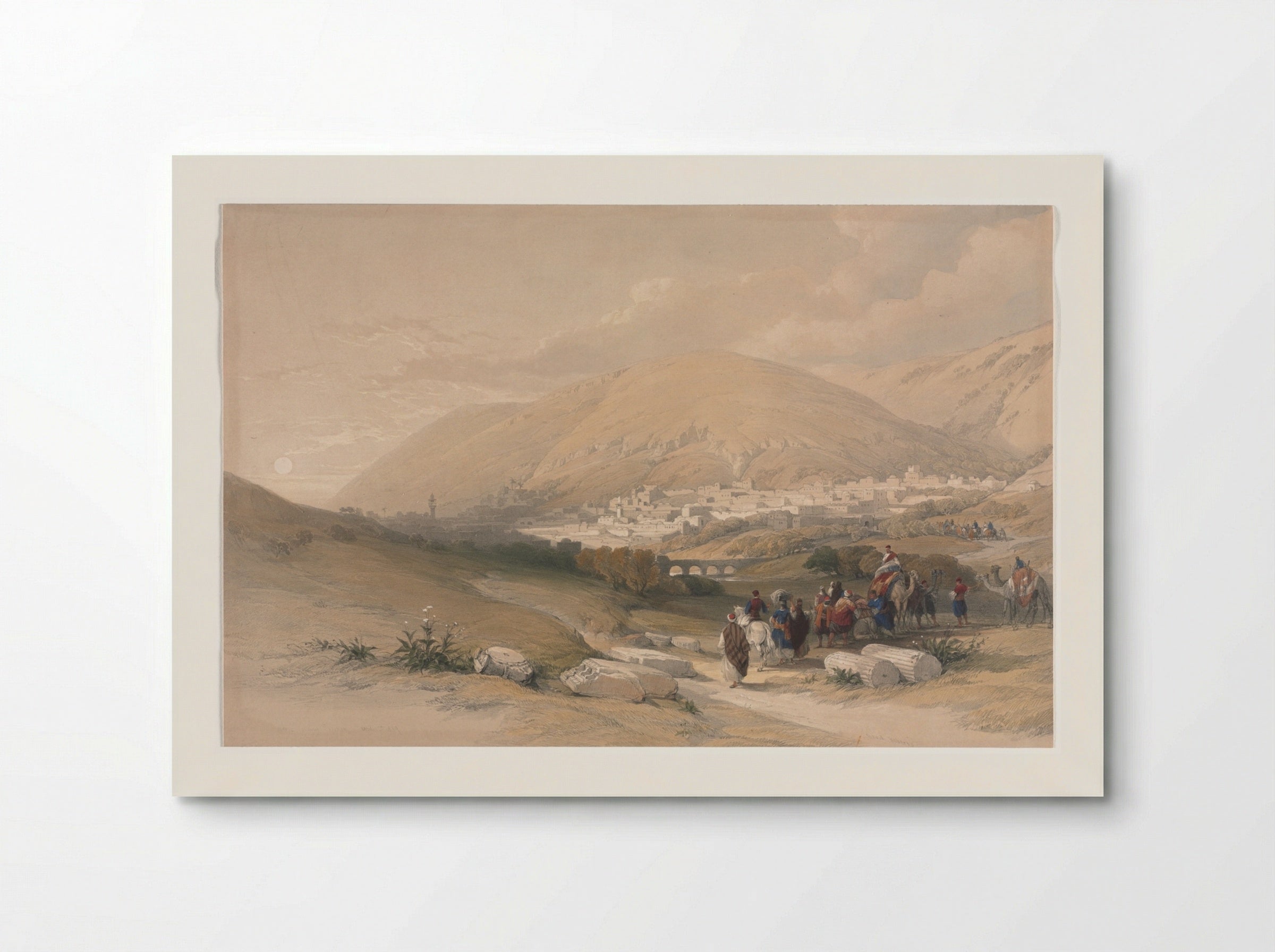 Nablus, Ancient Shechem - David Roberts - Poster