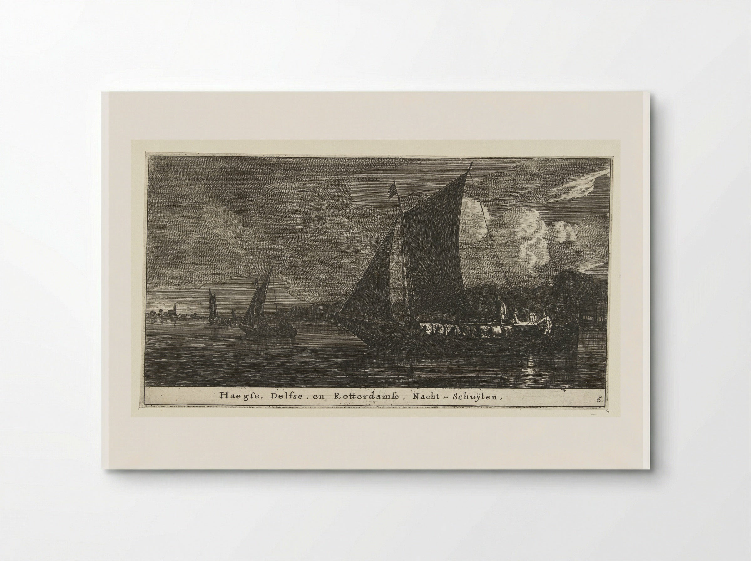 Nachtboten naar Den Haag, Delft en Rotterdam - Reinier Nooms - Poster