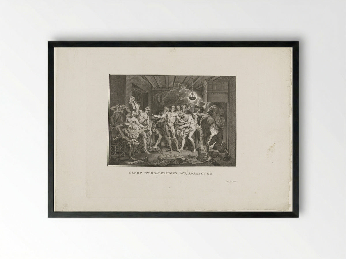 Nachtvergaderingen der Adamieten - Jan Lucas van der Beek - Framed Print Black