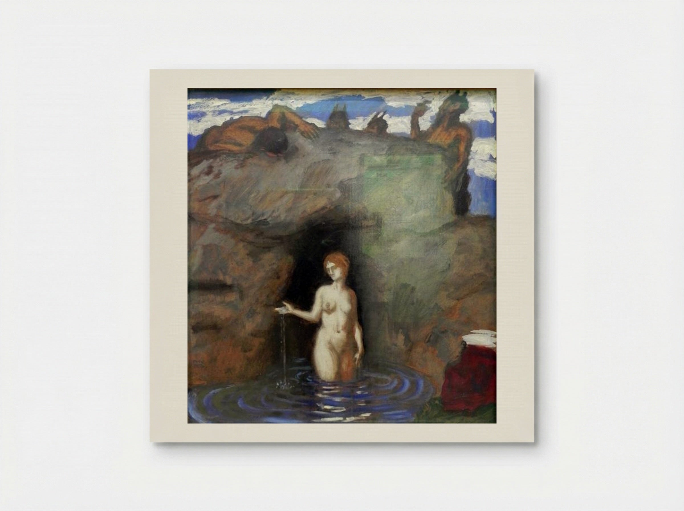 Naiad and Faun - Franz von Stuck - Poster