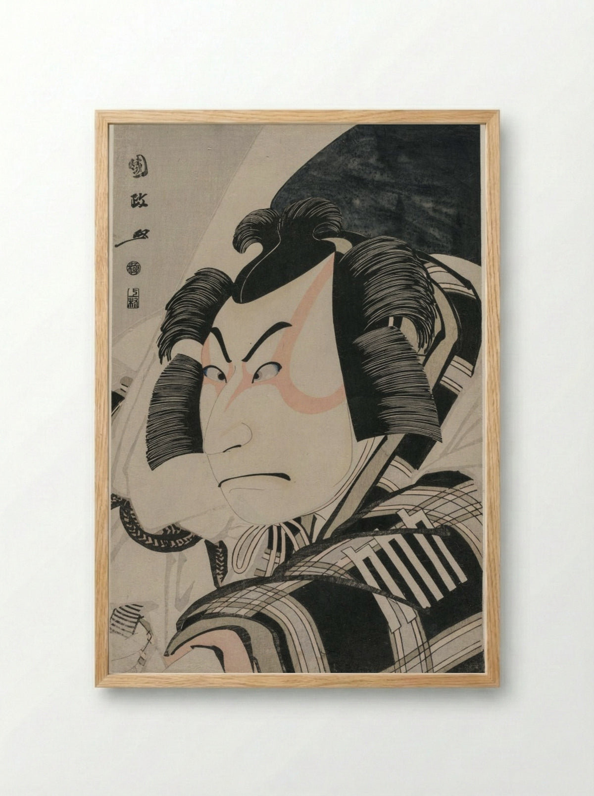 Nakamura Nakazo II as Matsuomaru in the Carriage-Stopping Scene - Utagawa Kunimasa - Framed Print Wood