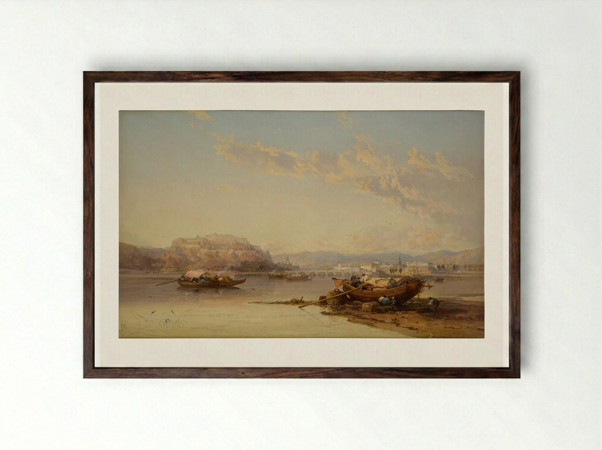 Namur, Belgium - James Webb - Framed Print Dark Wood