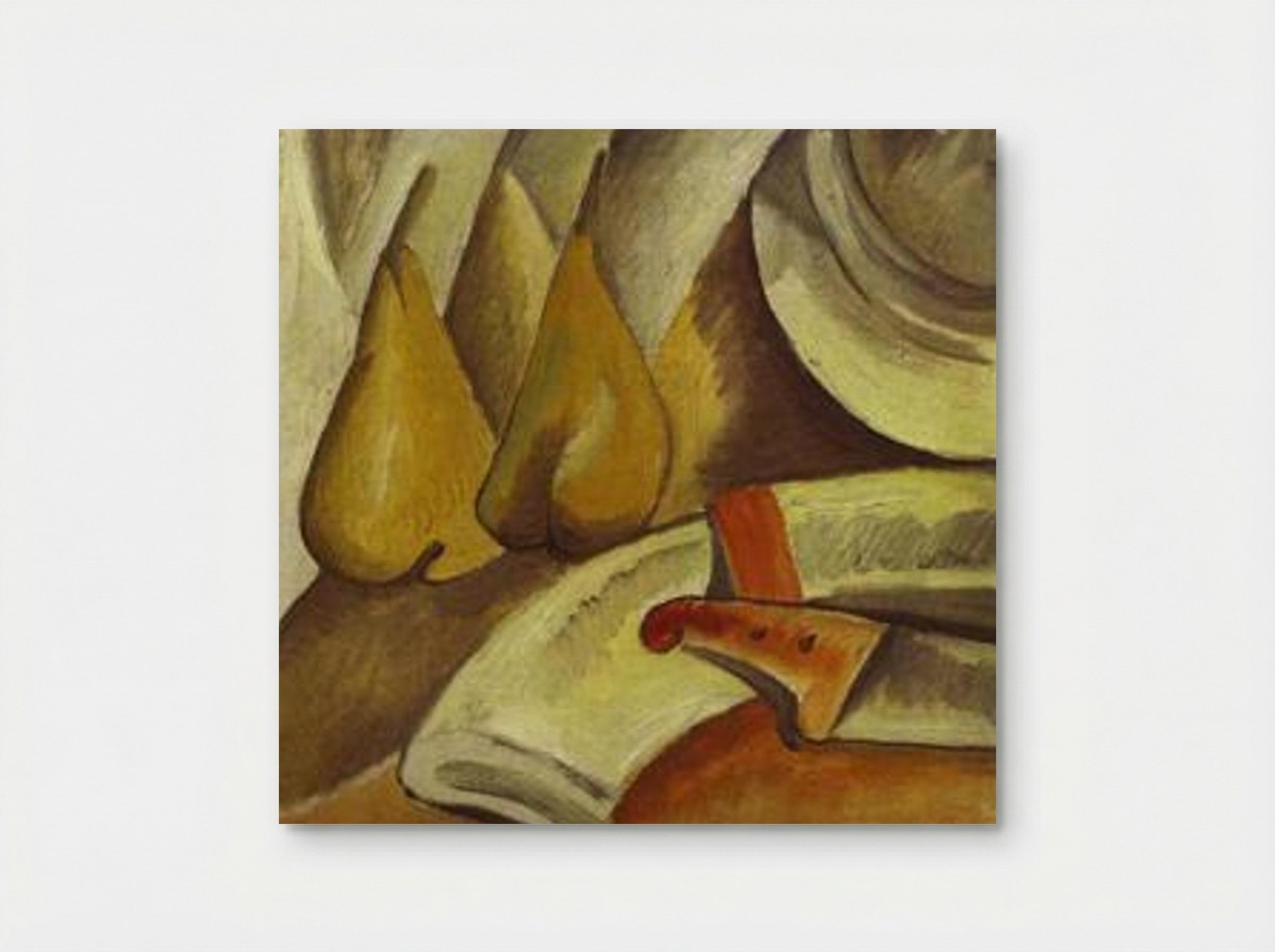 Napkin, knife and pears - Georges Braque - Poster