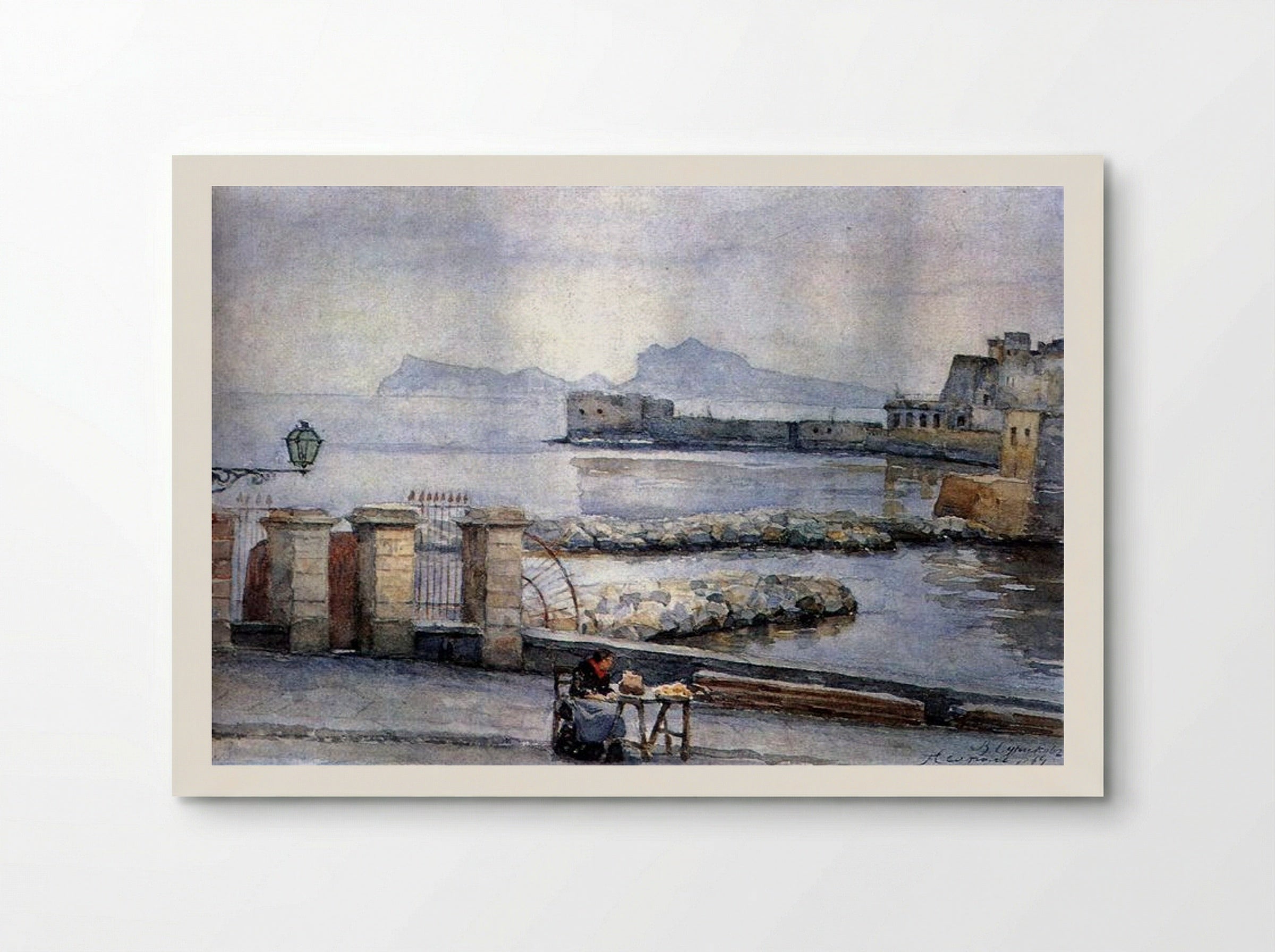 Naples. Embankment - Vasily Surikov - Poster
