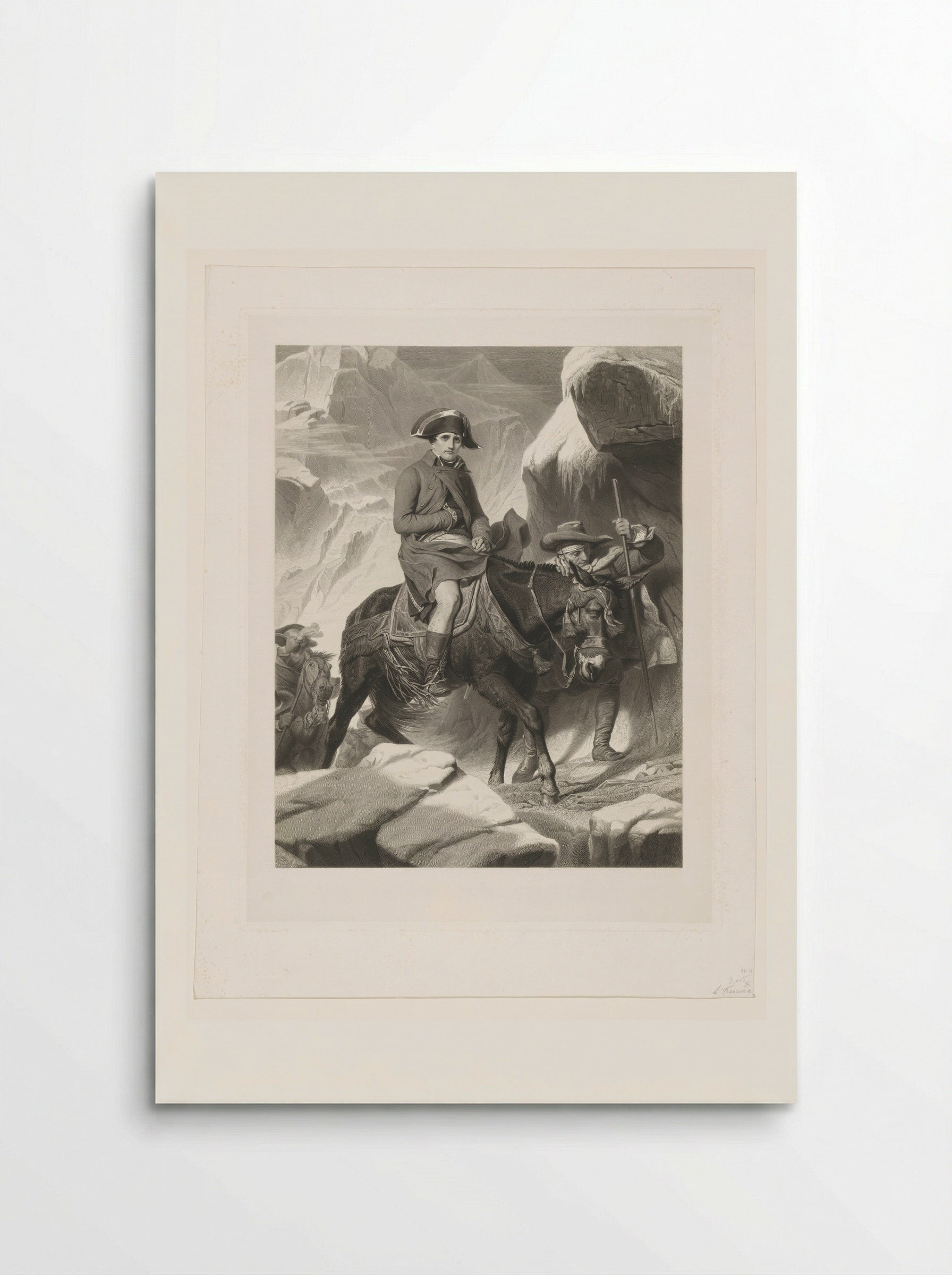 Napoleon Crossing the Alps - Alphonse François - Poster