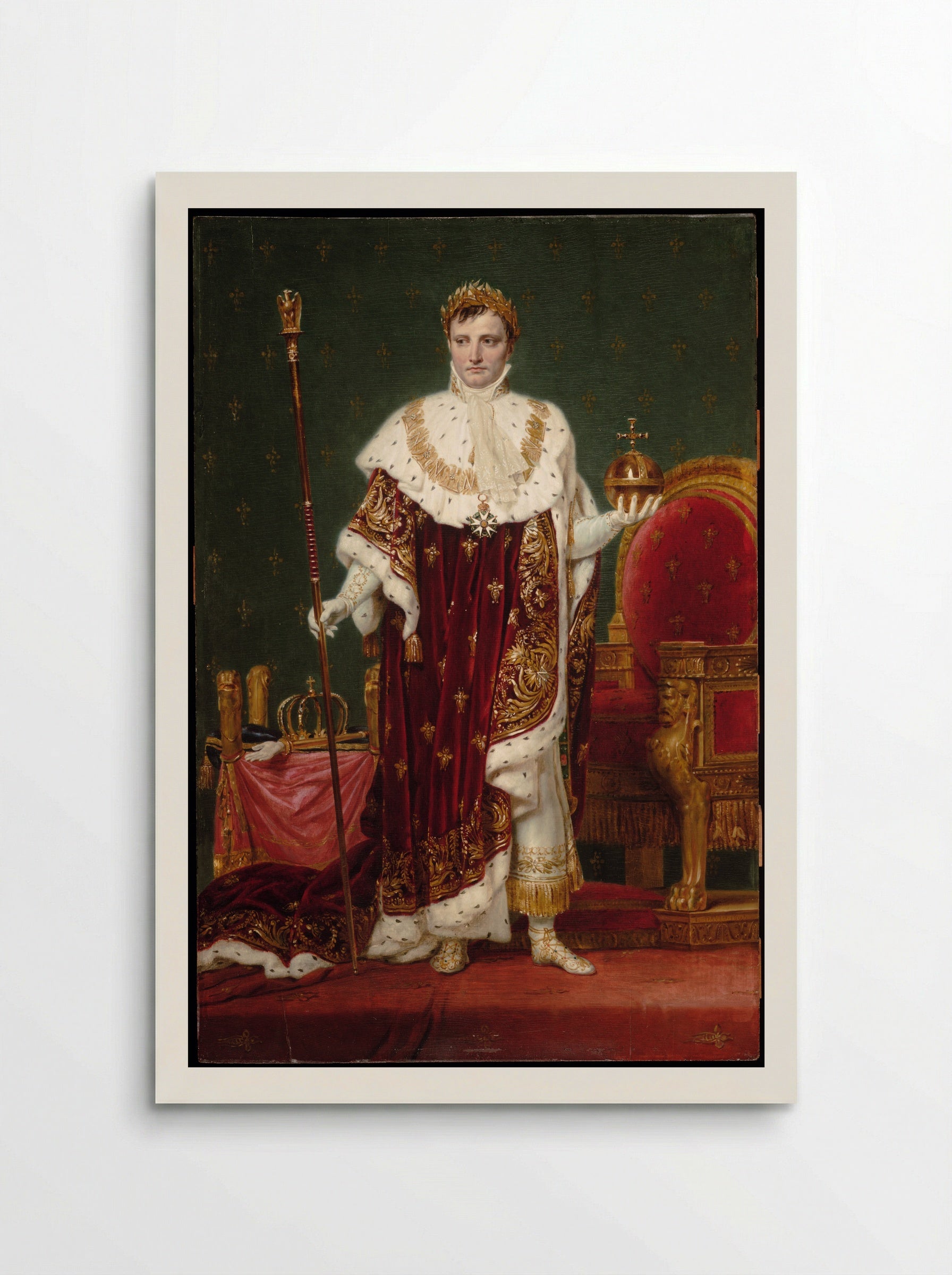 Napoleon I on His Imperial Throne - Jacques-Louis David - Poster