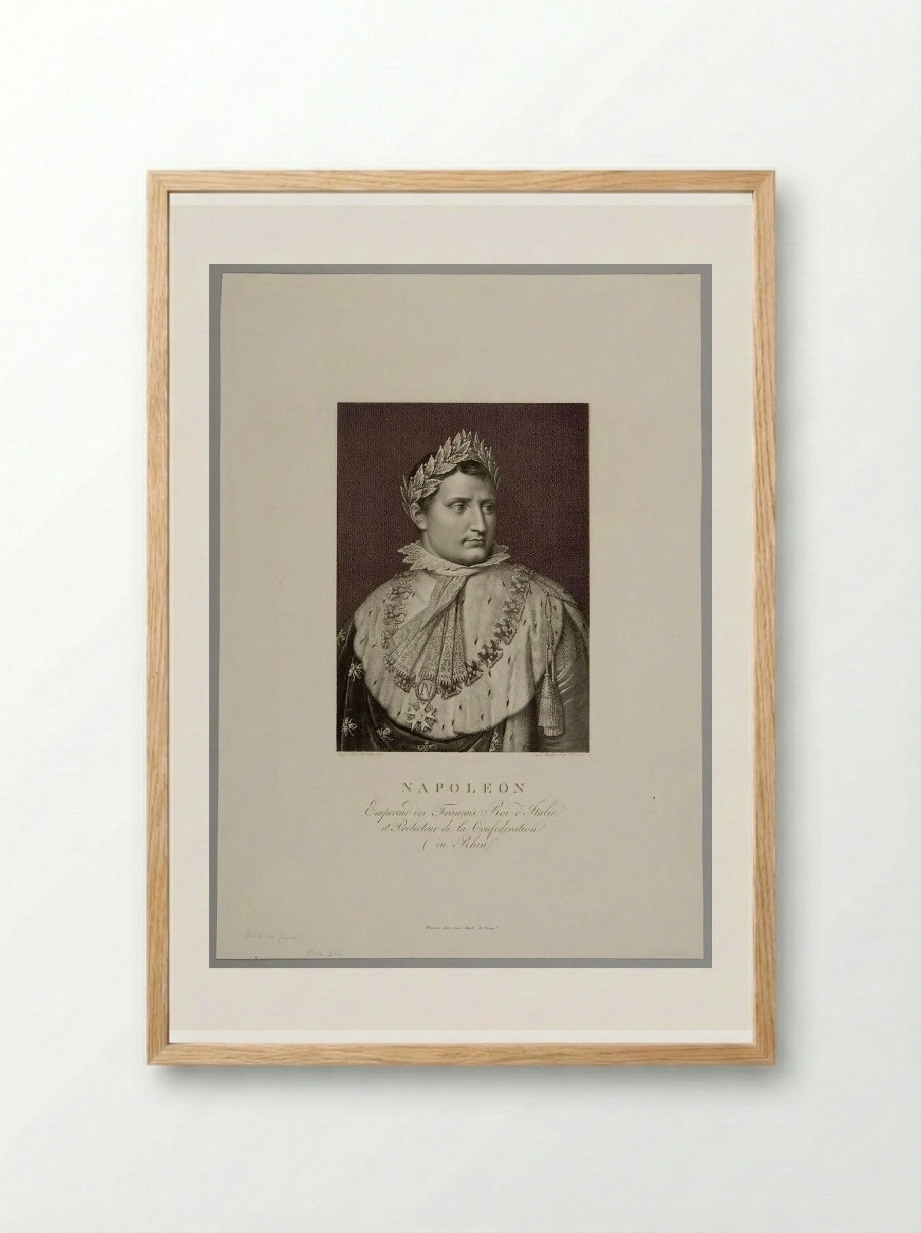 Napoleon I - Raphael Morghen - Framed Print Wood