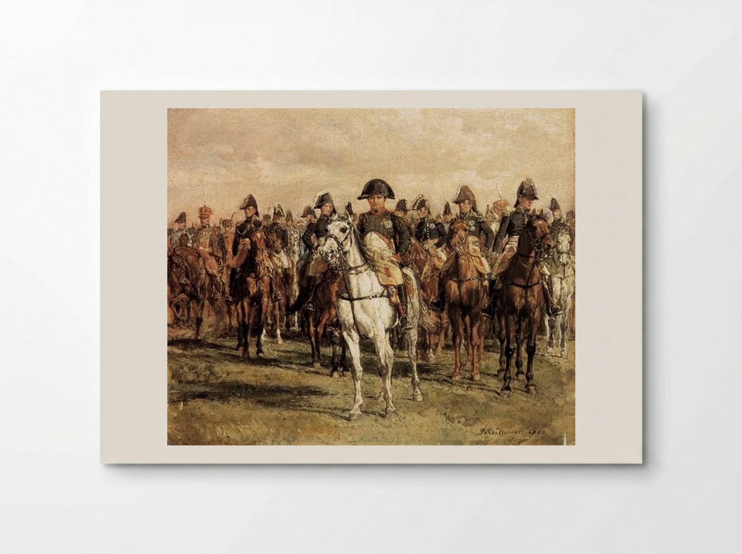 Napoleon and his Staff - Ernest Meissonier - Poster