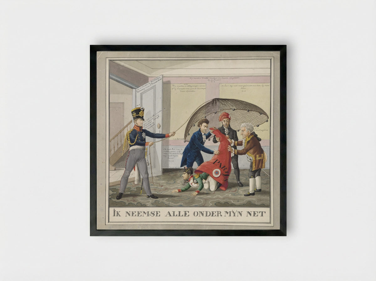 Napoleon in de Jacobijnenmuts - Wijnand Esser - Framed Print Black