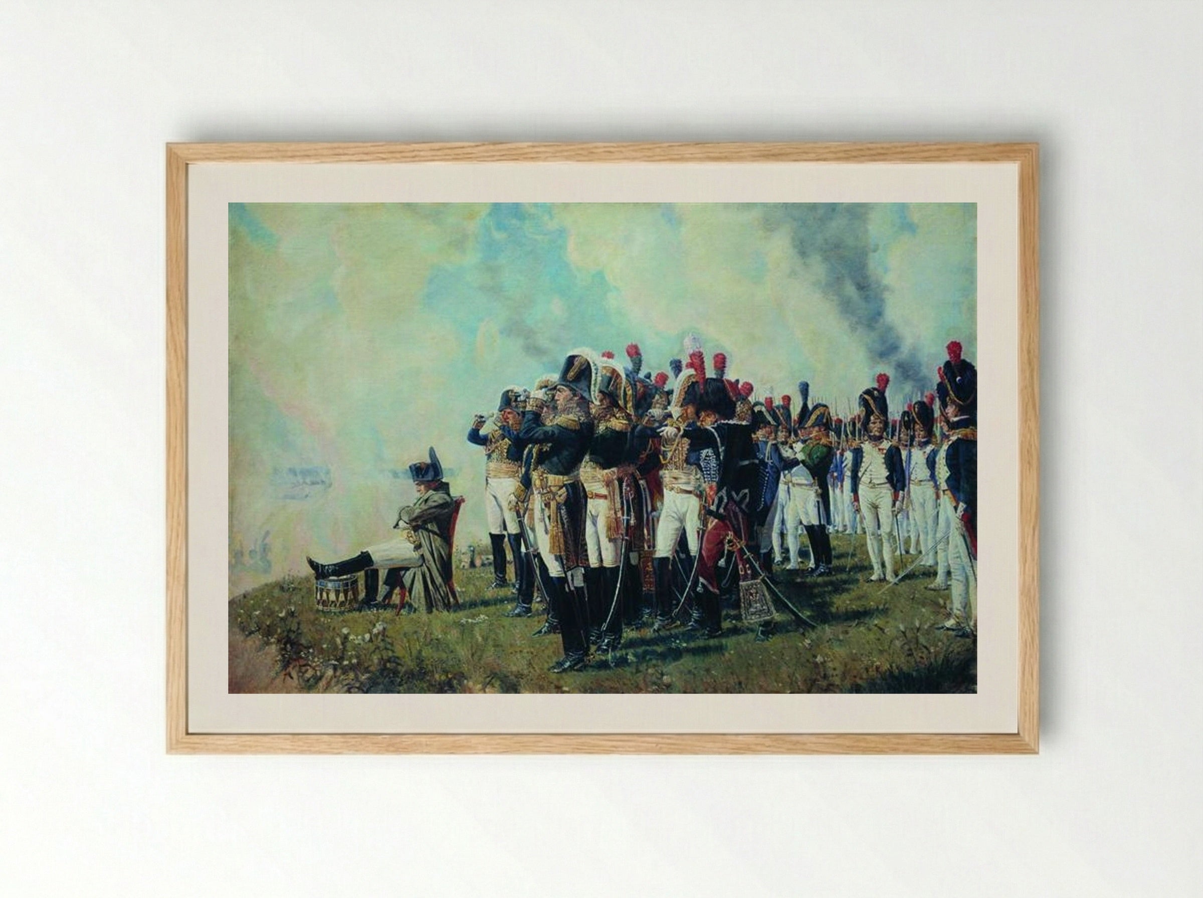 Napoleon near Borodino - Vasily Vereshchagin - Framed Print Wood