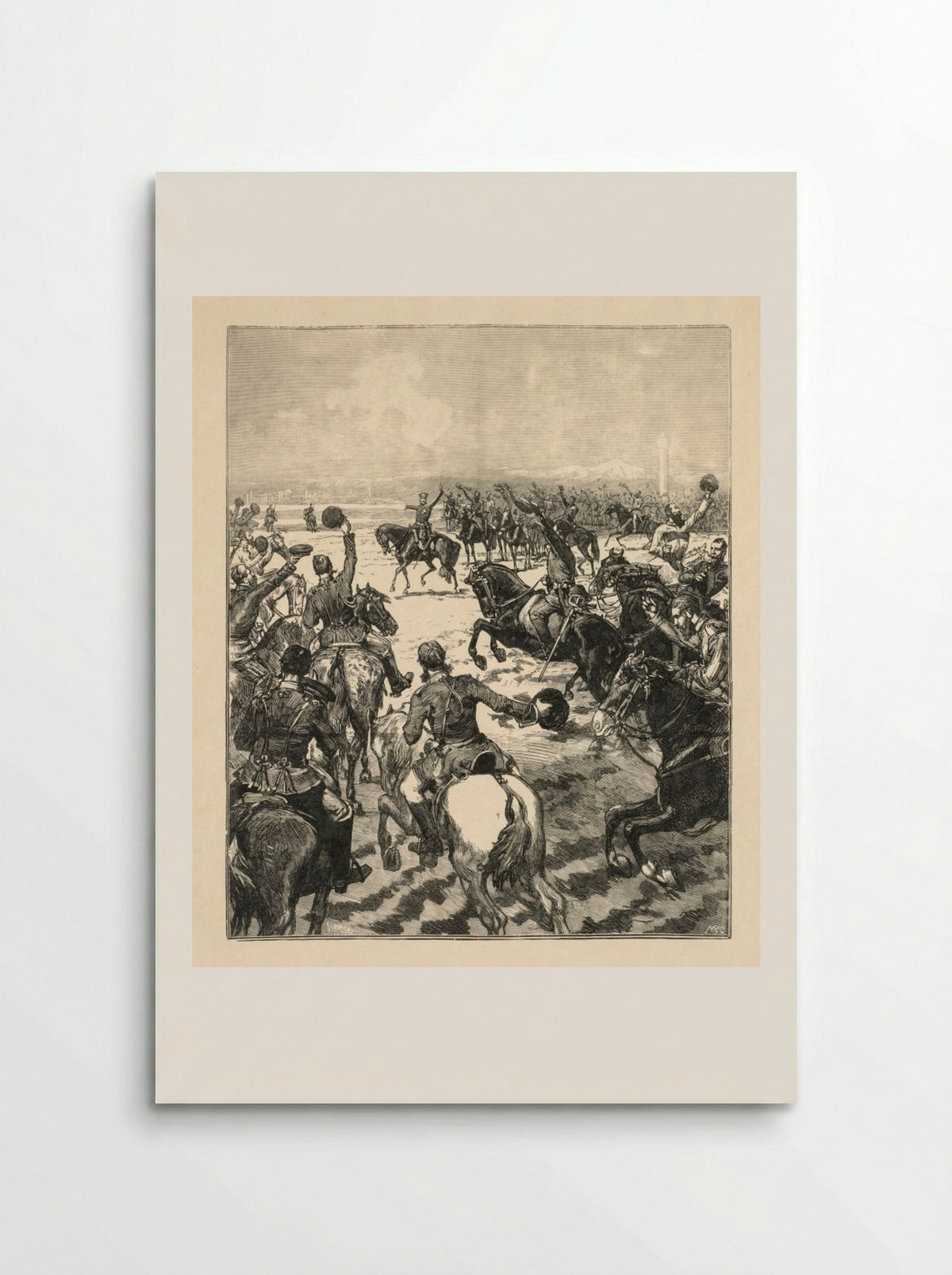 Napoleonic Battle Scene - Daniel Urrabieta Vierge - Poster