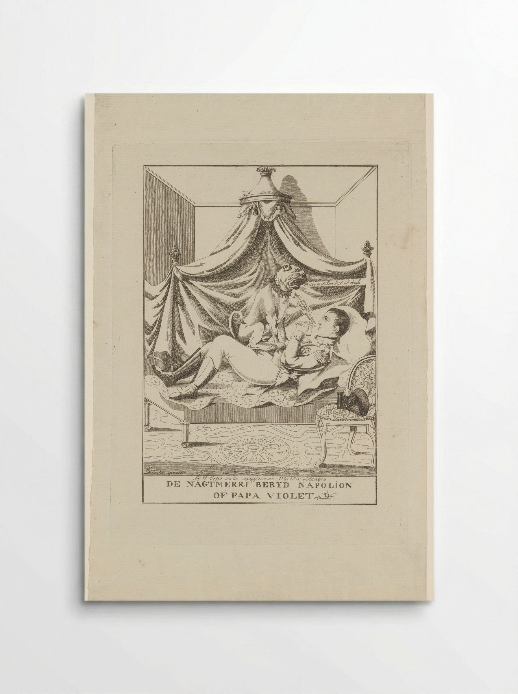 Napoleons Engelse nachtmerrie - Wijnand Esser - Poster