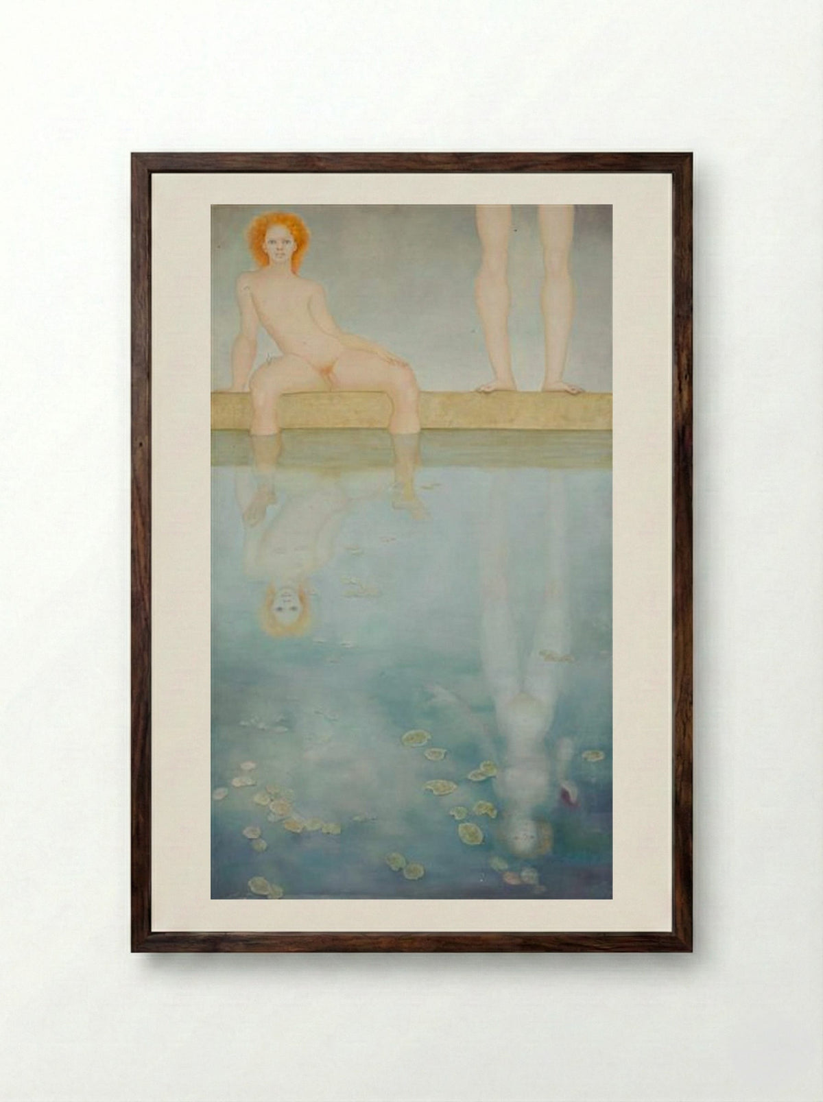 Narcisse Incomparable - Leonor Fini - Framed Print Dark Wood