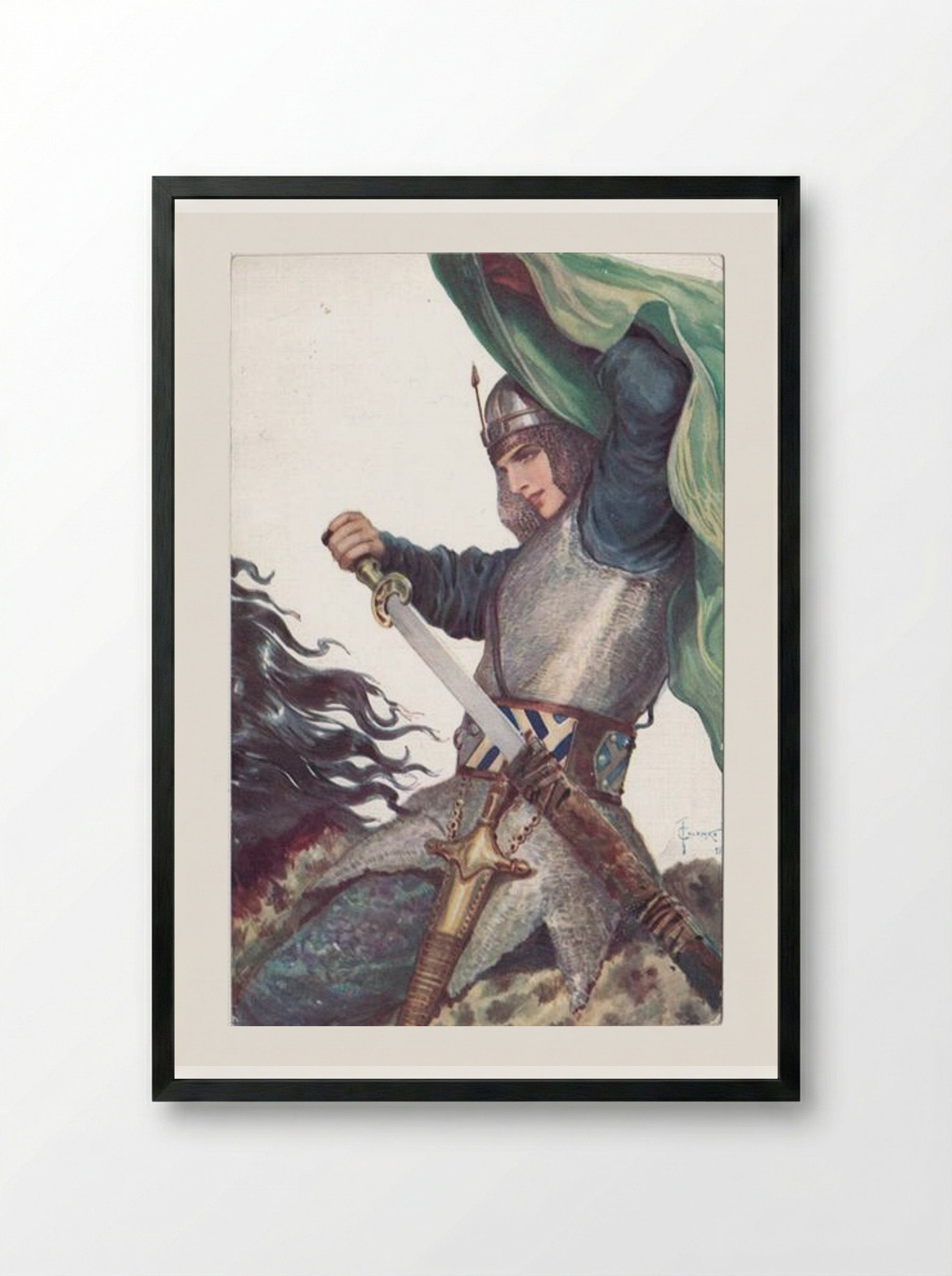 Nastassja Korolevichna - Sergey Solomko - Framed Print Black