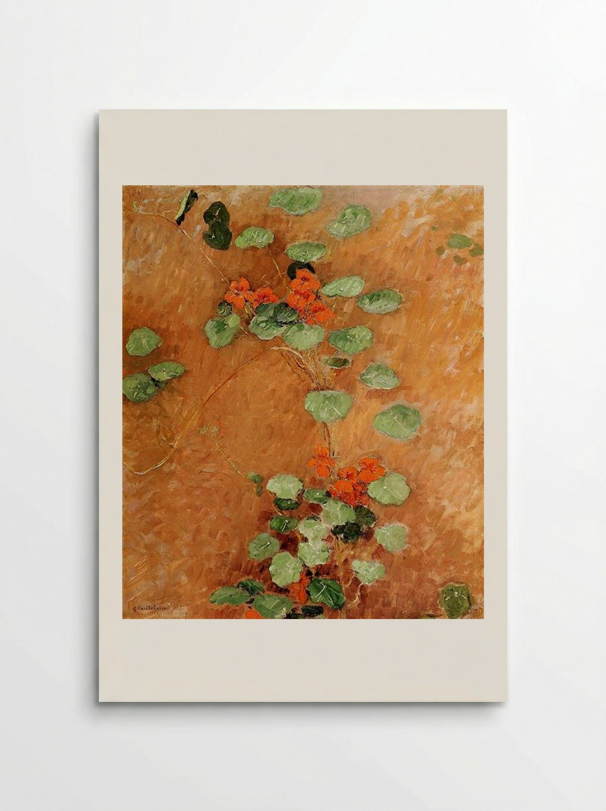 Nasturtiums - Gustave Caillebotte - Poster