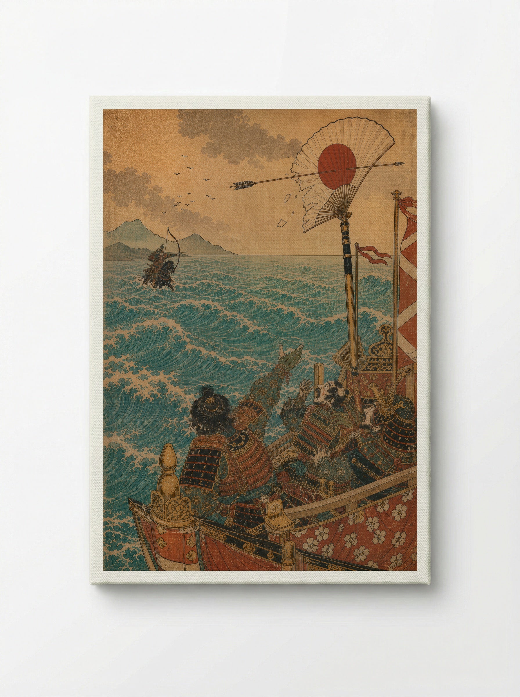 Nasu no Yoichi at Yashima: The Fan Is Struck - Canvas