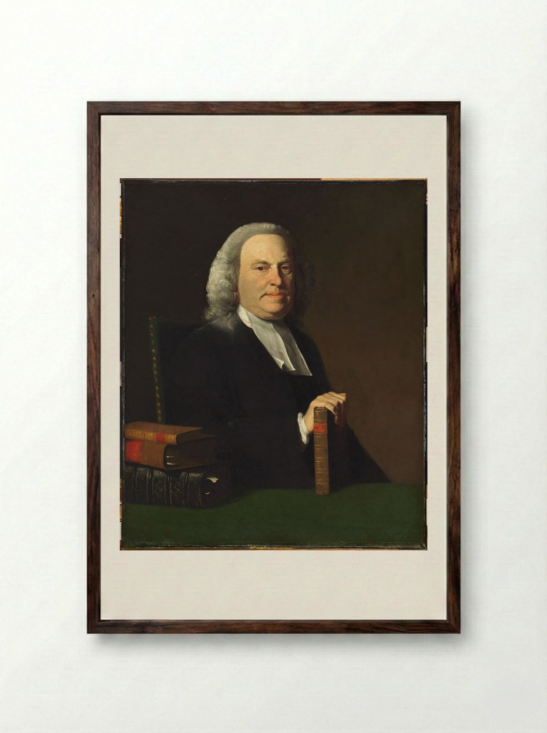 Nathaniel Appleton - John Singleton Copley - Framed Print Dark Wood