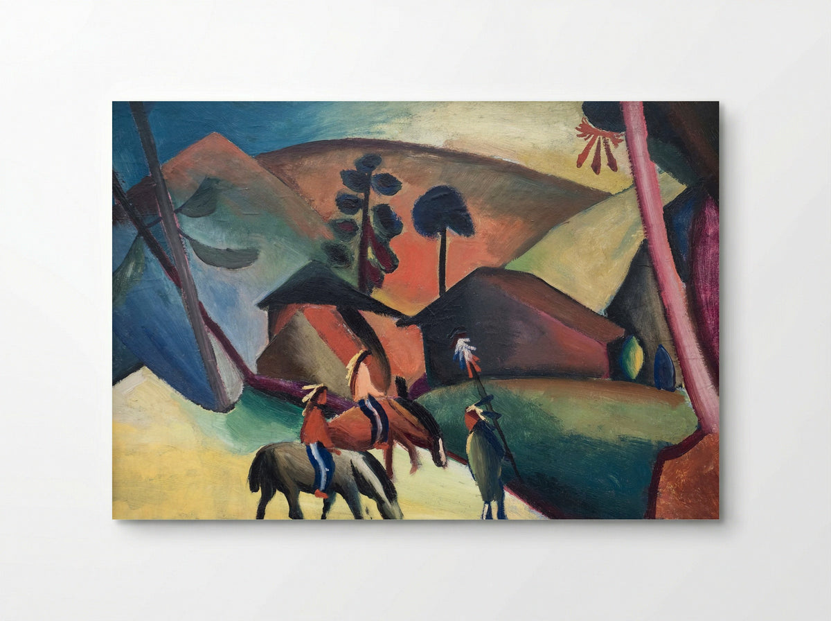 Native Americans on Horses - August Macke - Poster