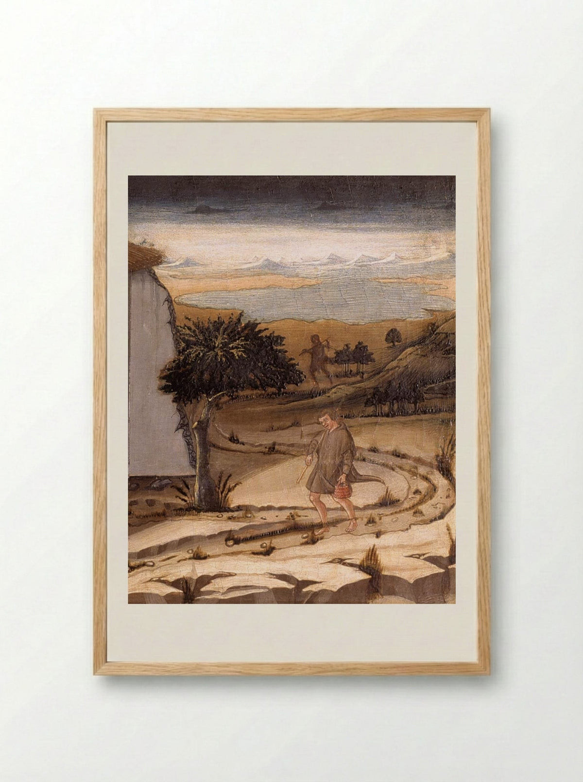 Nativity (Detail) - Neri di Bicci - Framed Print Wood