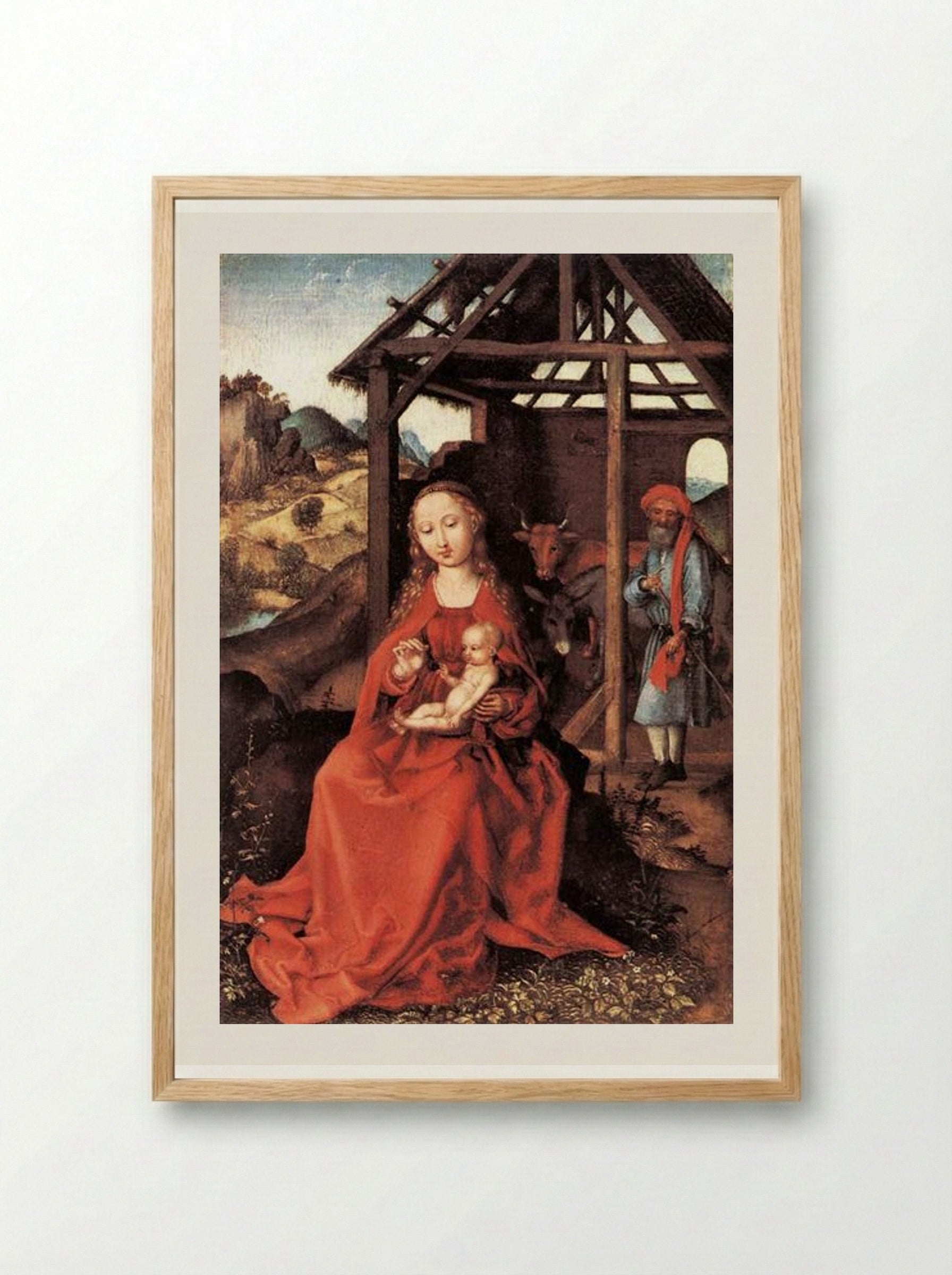 Nativity - Martin Schongauer - Framed Print Wood