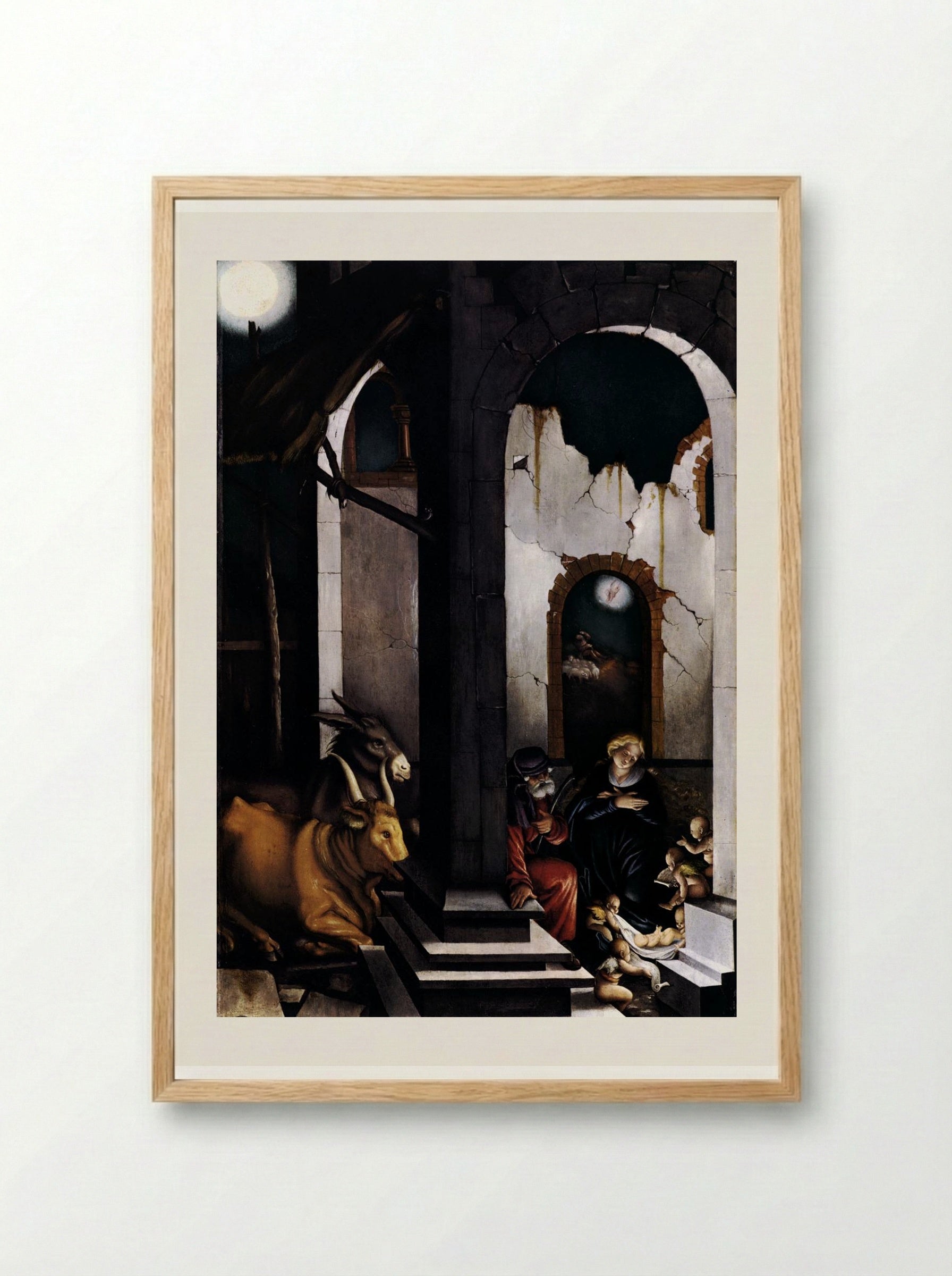 Nativity - Hans Baldung Grien - Framed Print Wood
