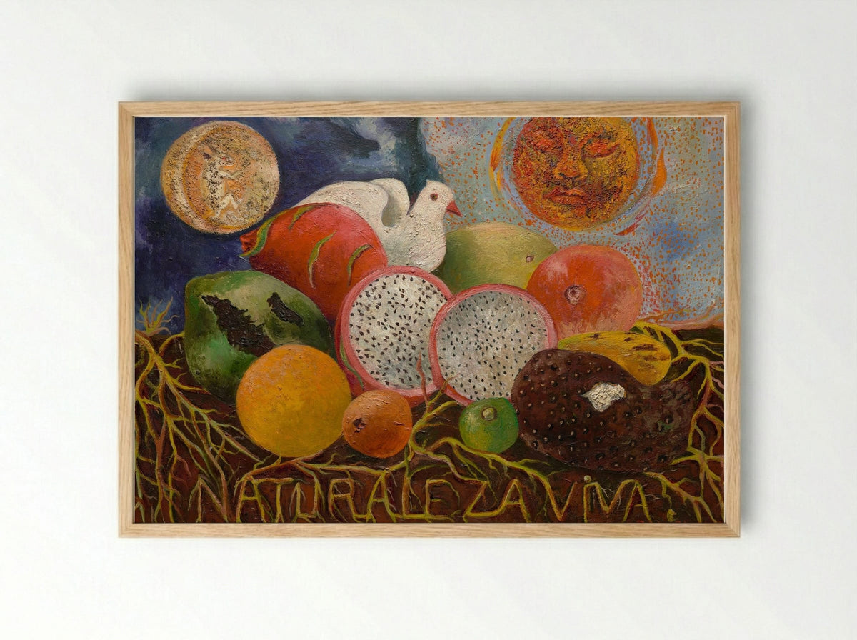 Naturaleza Viva (Living Nature) - Frida Kahlo - Framed Print Wood