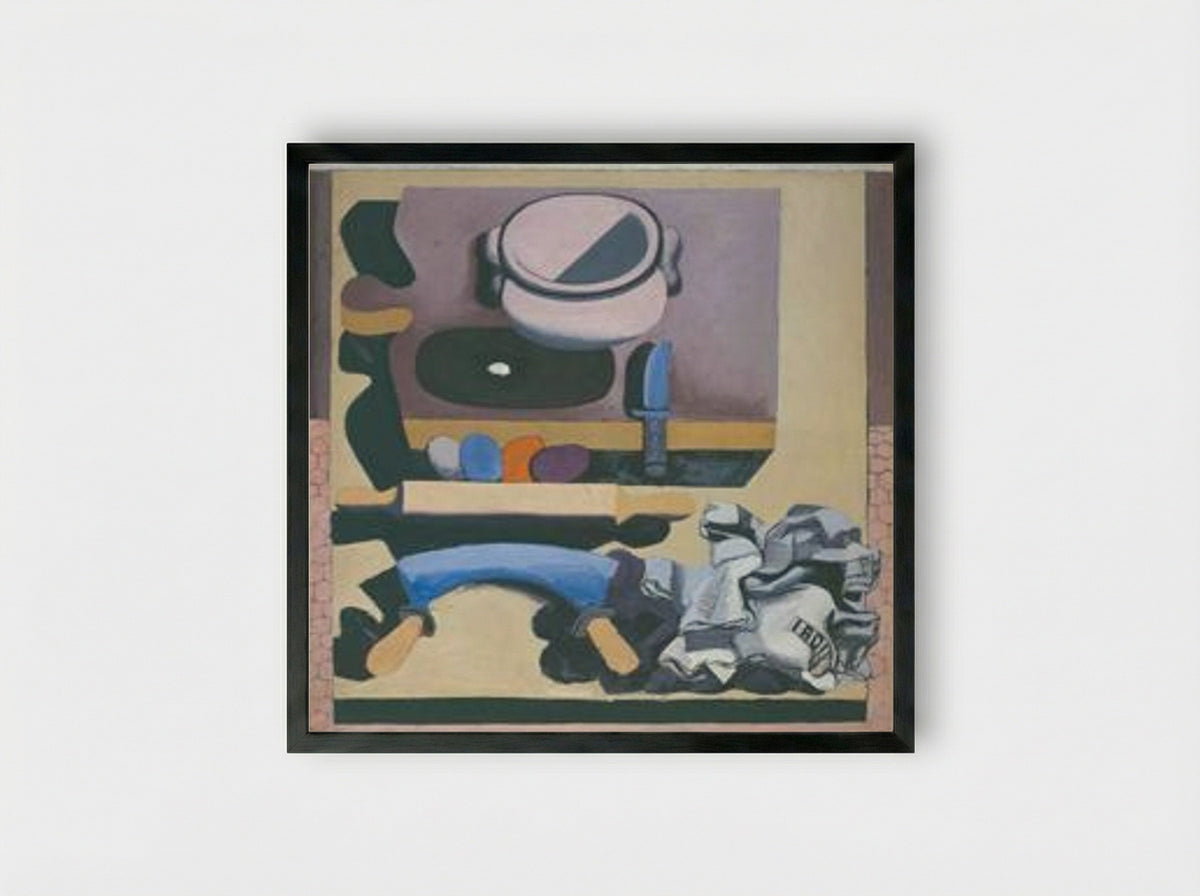 Nature morte au hachoir - Le Corbusier - Framed Print Black
