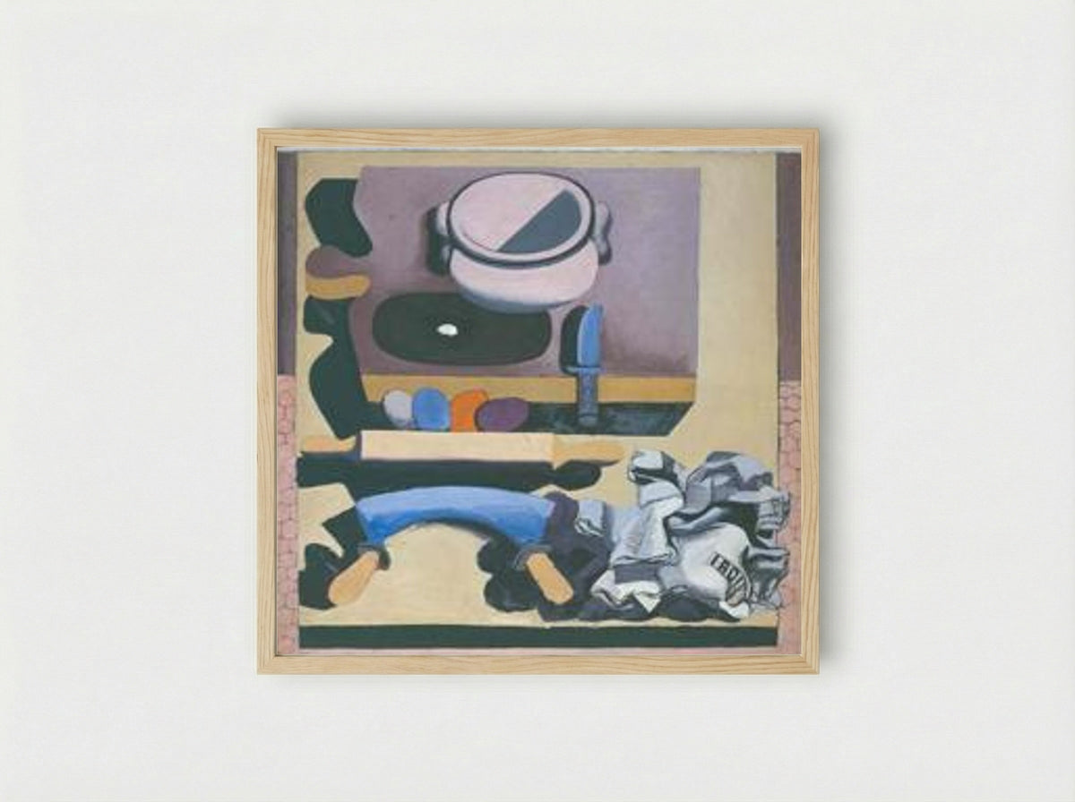 Nature morte au hachoir - Le Corbusier - Framed Print Wood