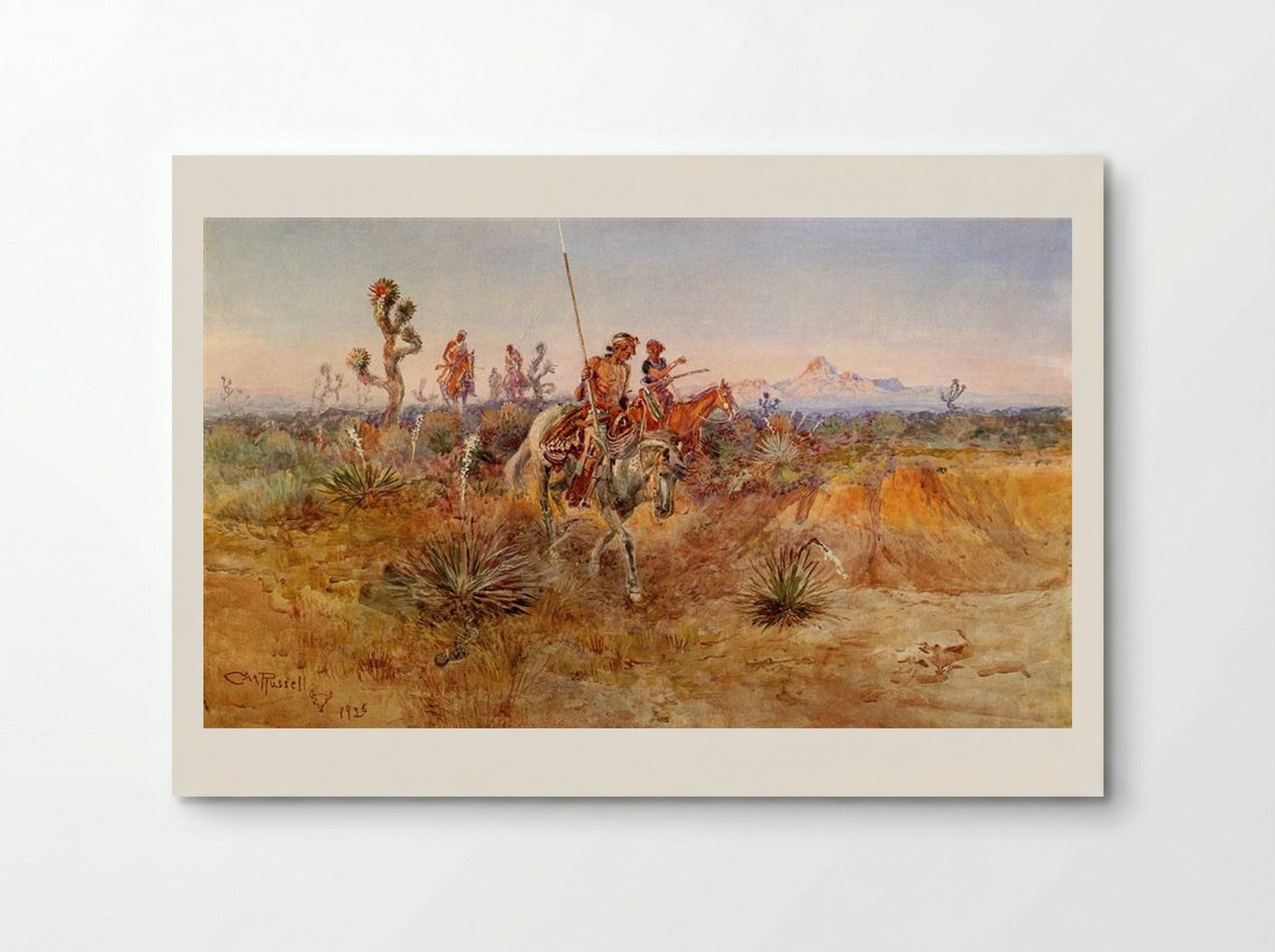 Navajo Trackers - Charles M. Russell - Poster