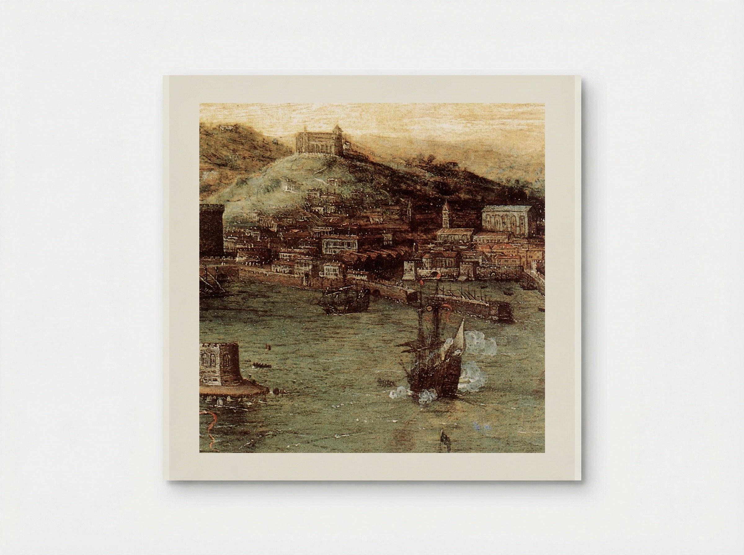 Naval Battle in the Gulf of Naples - Pieter Bruegel the Elder - Poster