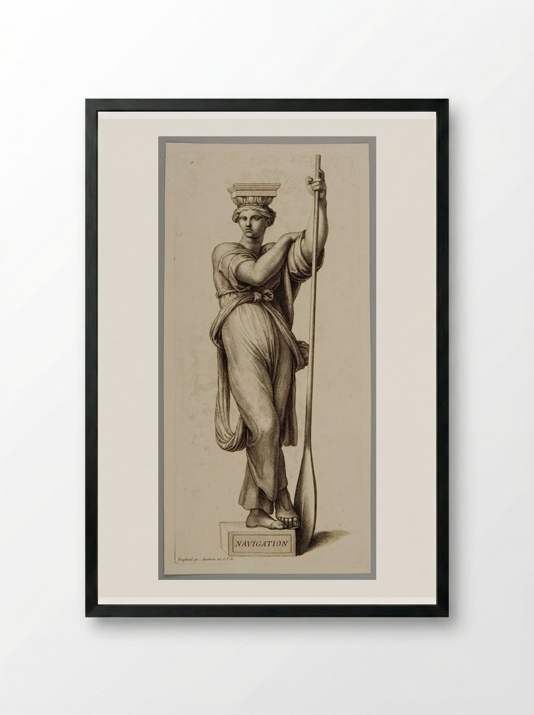 Navigation - Gérard Audran - Framed Print Black