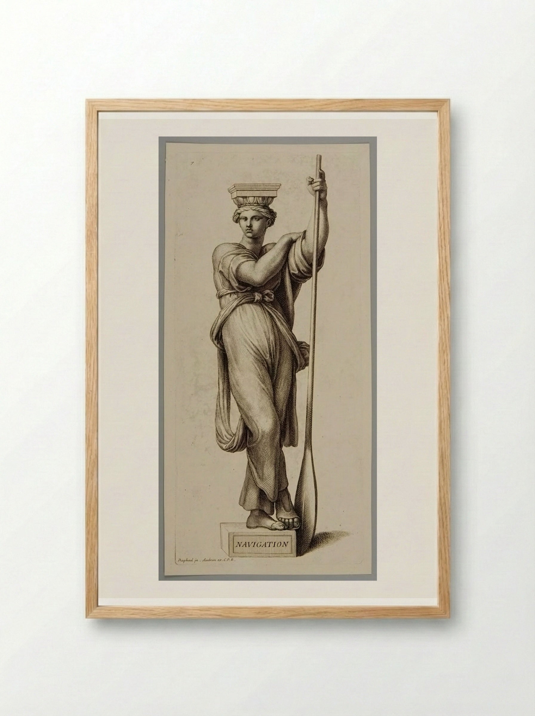 Navigation - Gérard Audran - Framed Print Wood