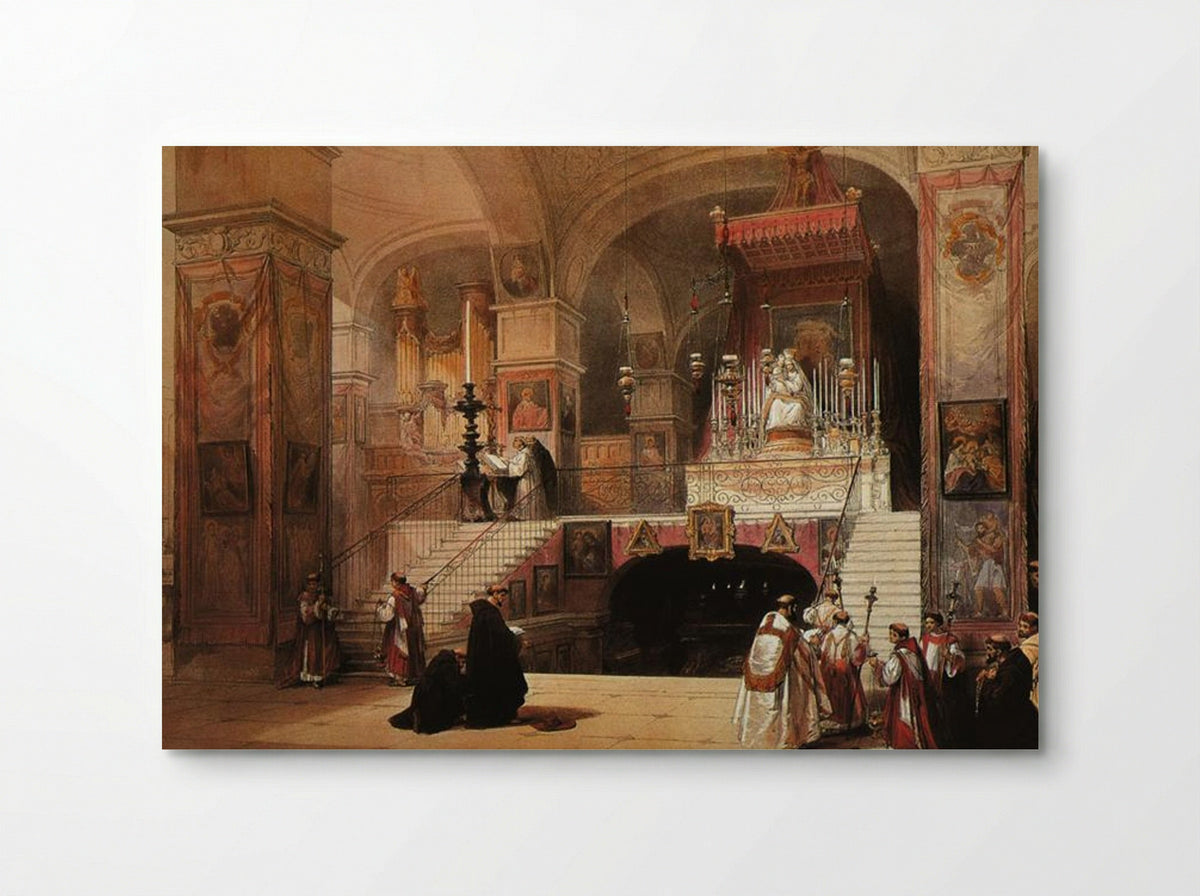 Nazareth: The Church of the Annunciation - David Roberts - Poster