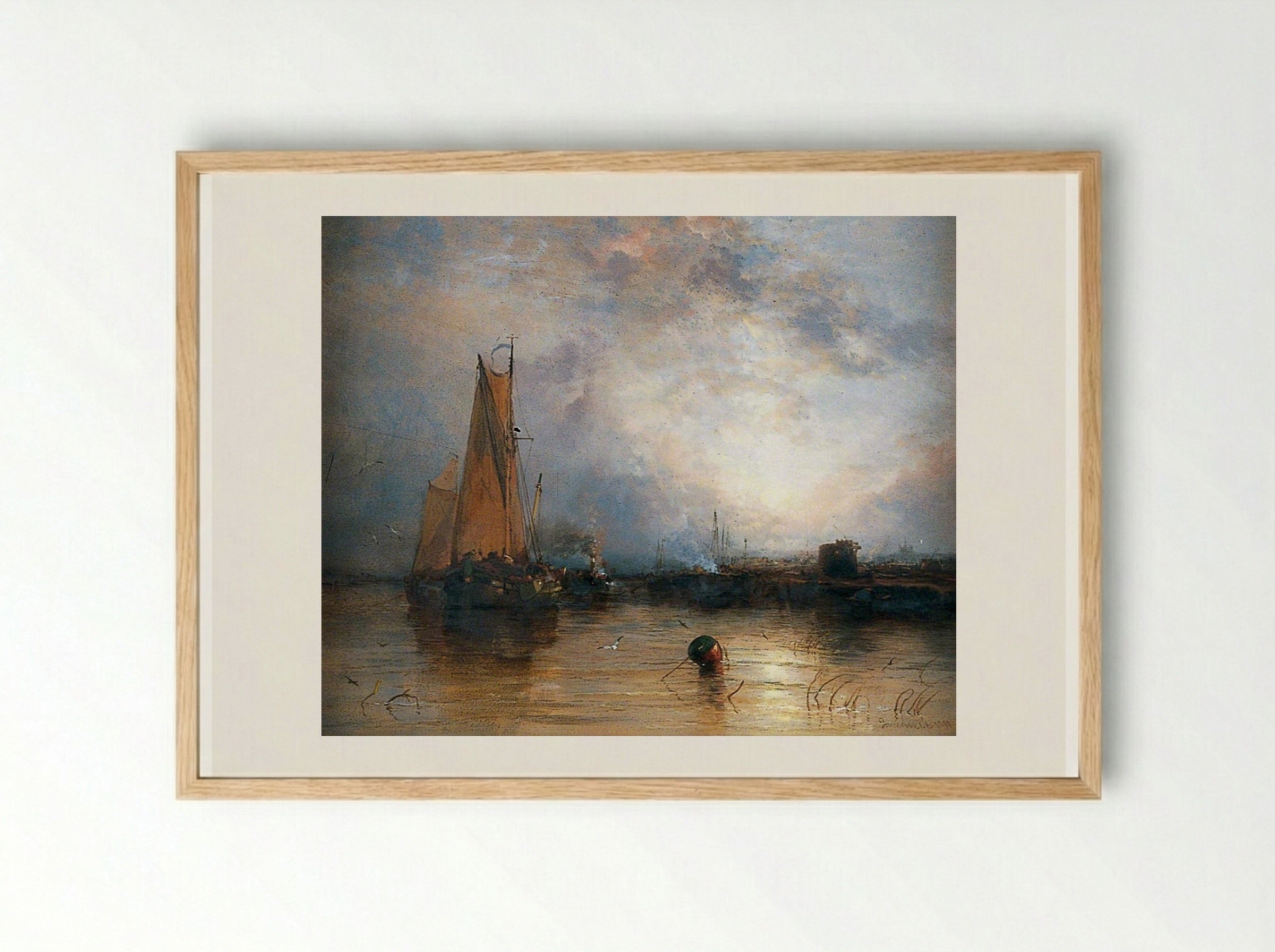 Near Cologne - James Webb - Framed Print Wood