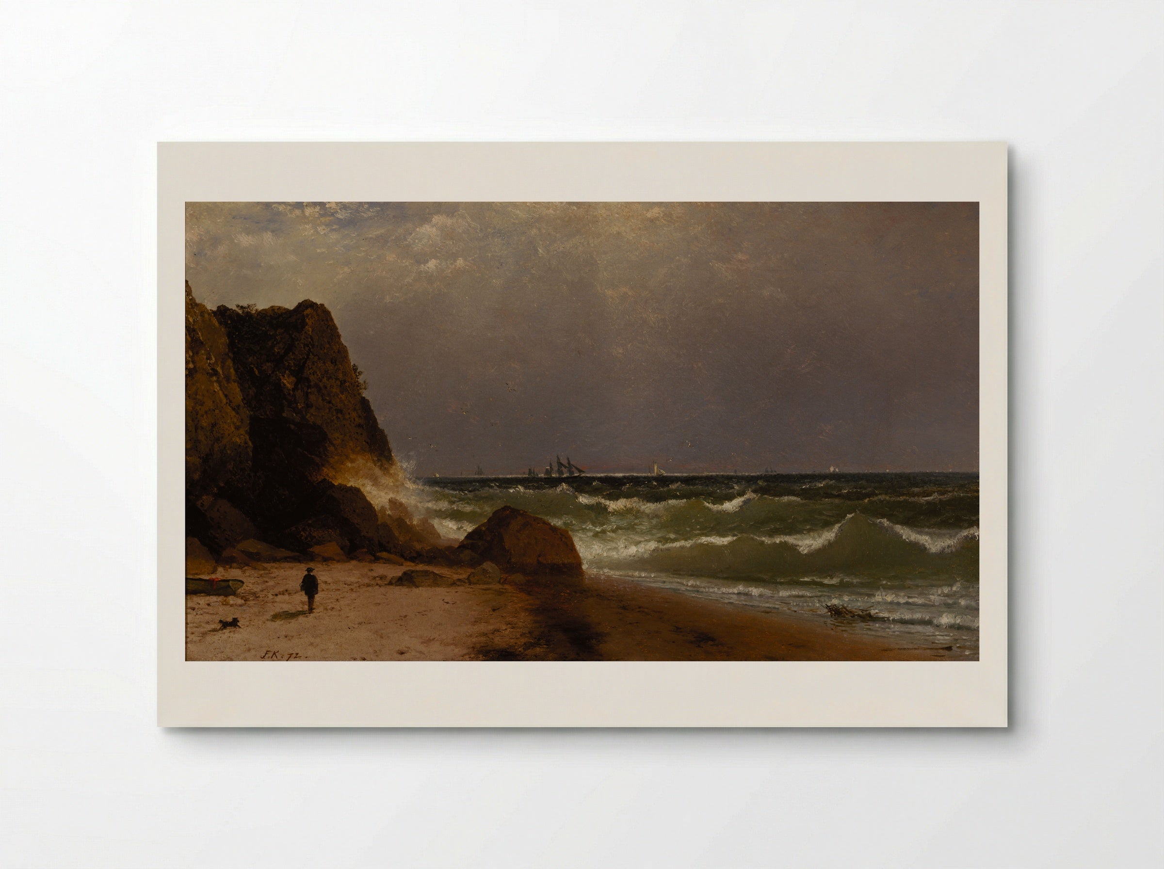 Near Newport, Rhode Island - John Frederick Kensett - Poster