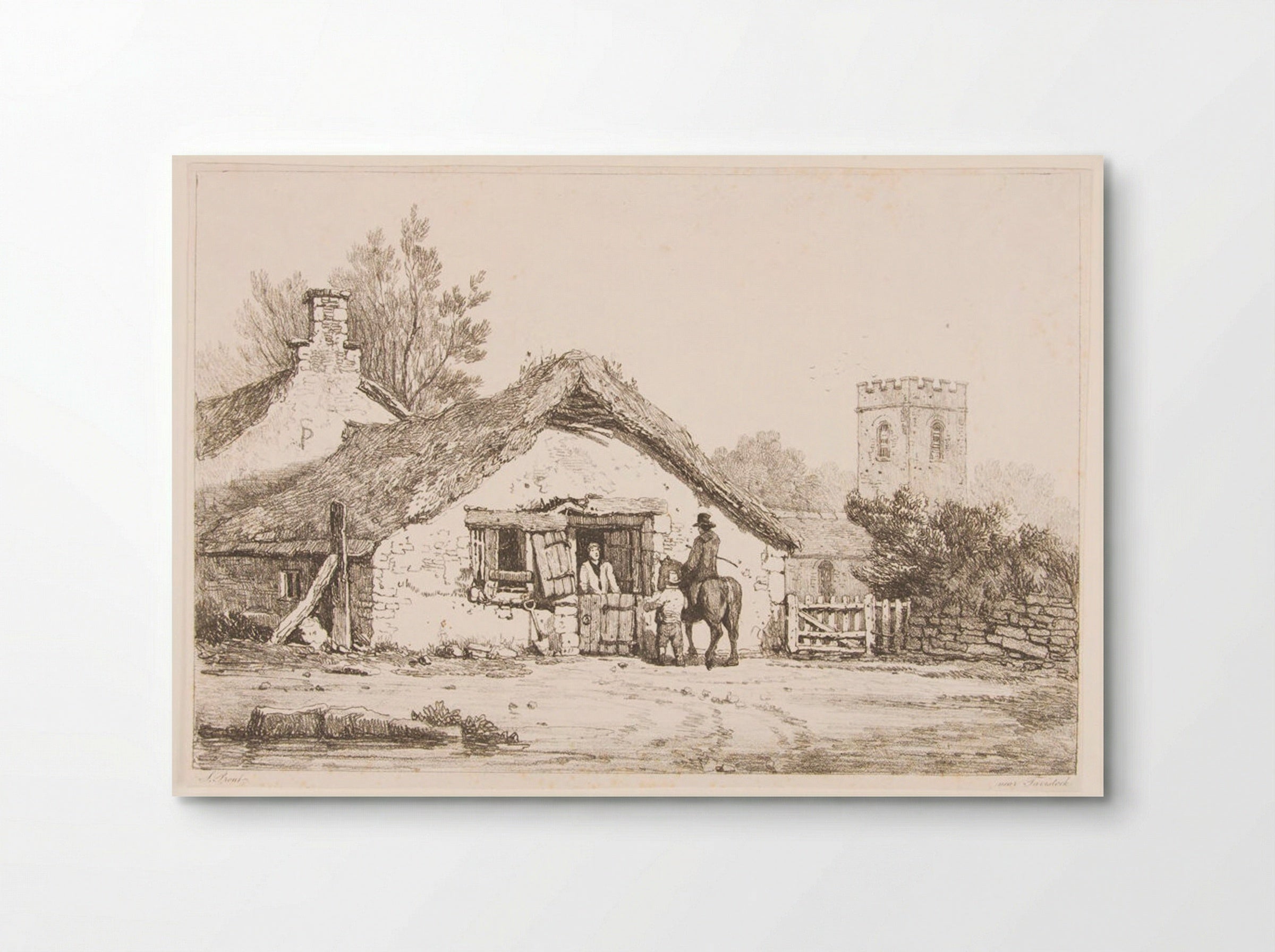 Near Tavistock - Samuel Prout - Poster