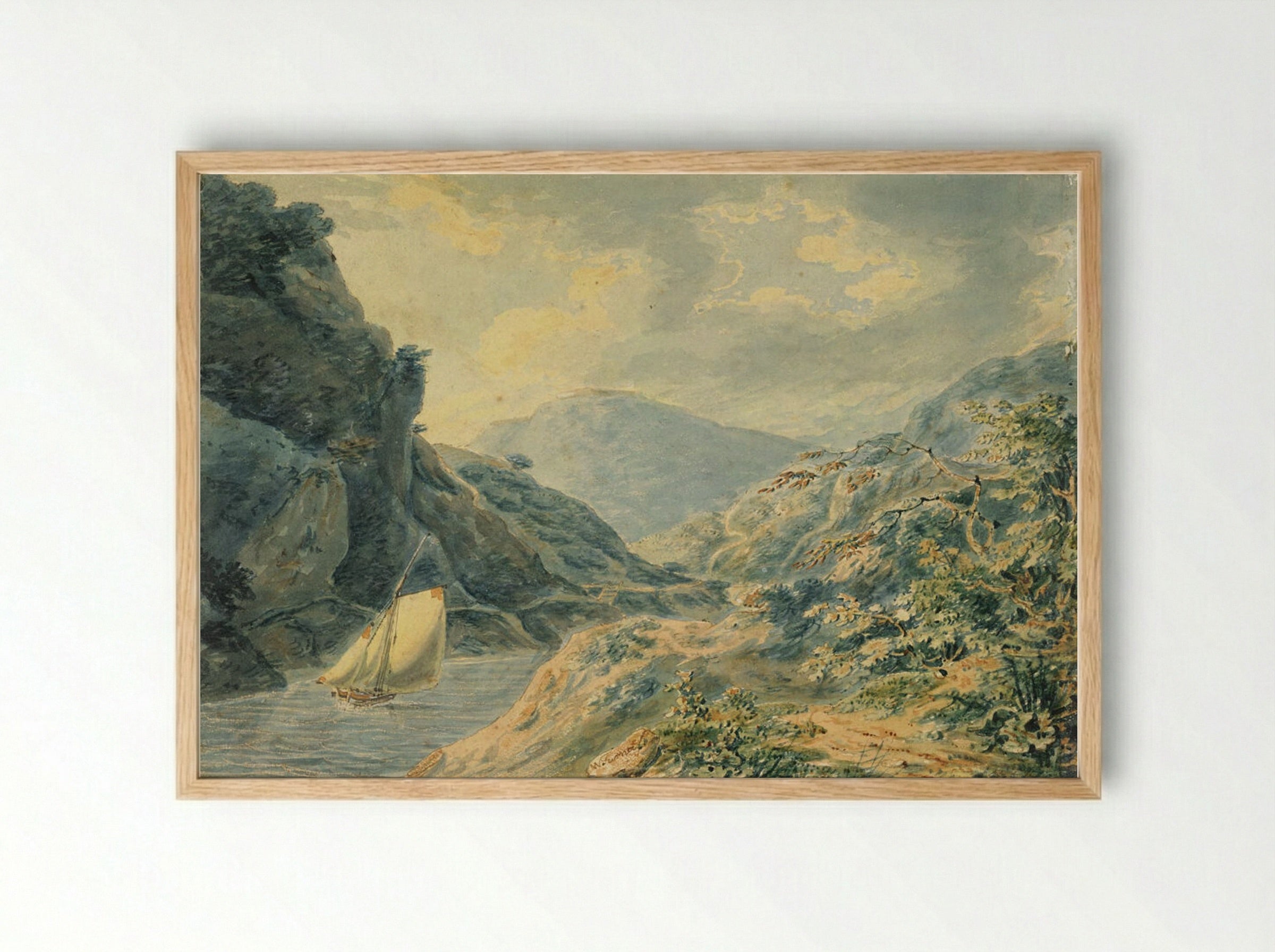 Near the Mouth of the Avon - Joseph Mallord William Turner - Framed Print Wood