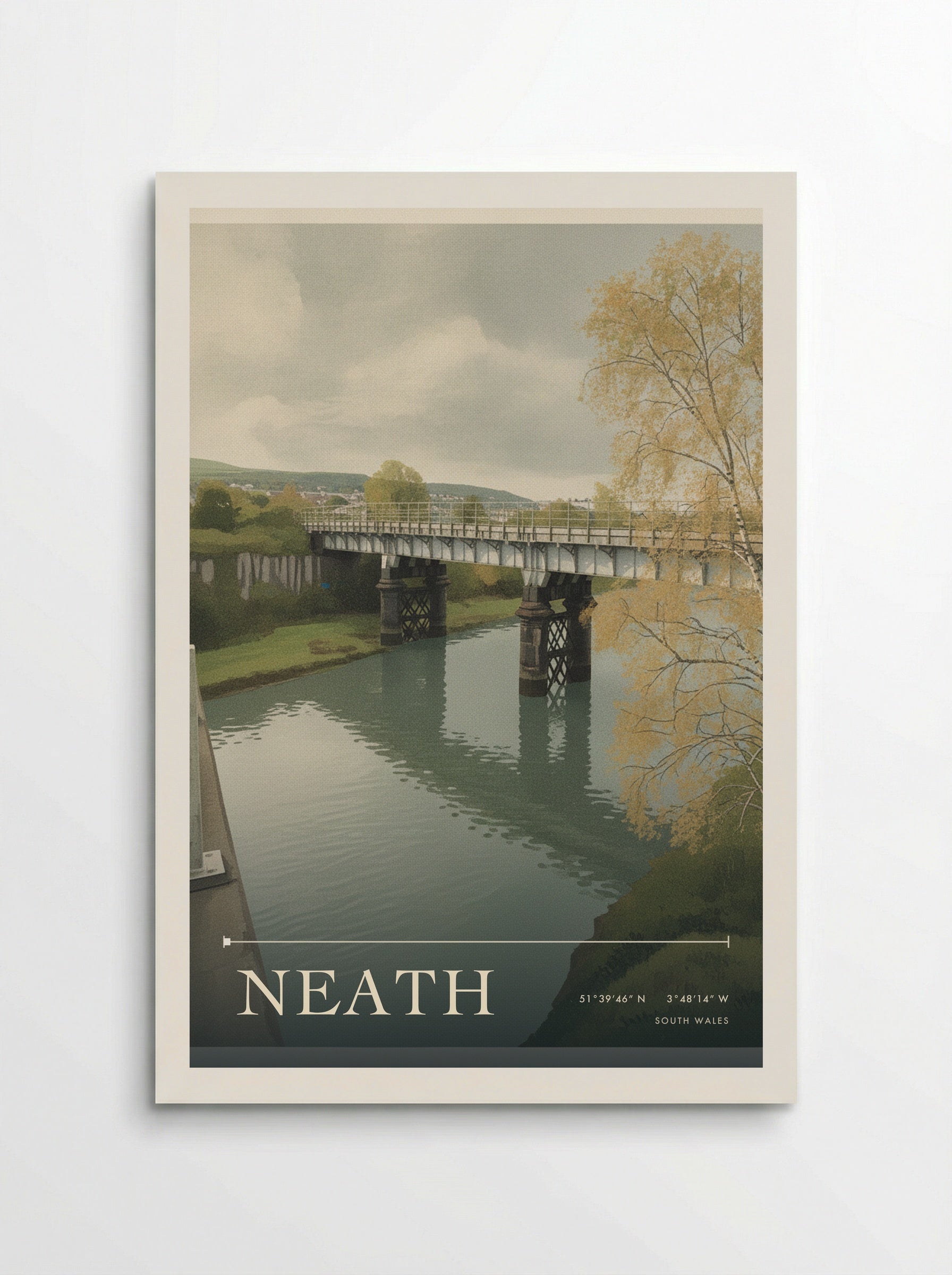 Neath South Wales Wales Travel Poster - Poster
