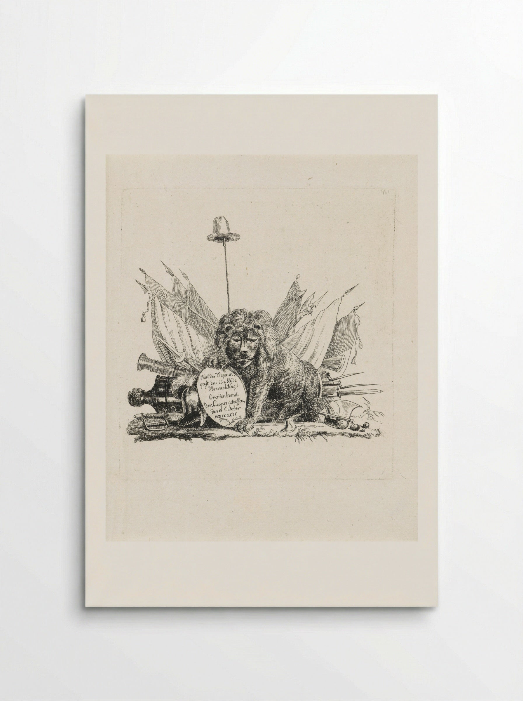 Nederlandse Leeuw voor wapentrofee - Pieter Gerardus van Os - Poster